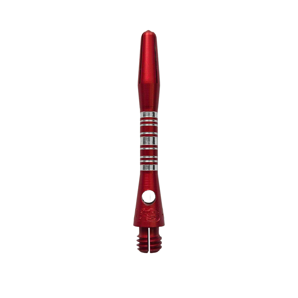 Bulls NL Supra Aluminium Shafts in Rot mit einer Länge von 34 mm. Das Produkt ist ein hochwertiger Aluminiumschaft für Dartpfeile.