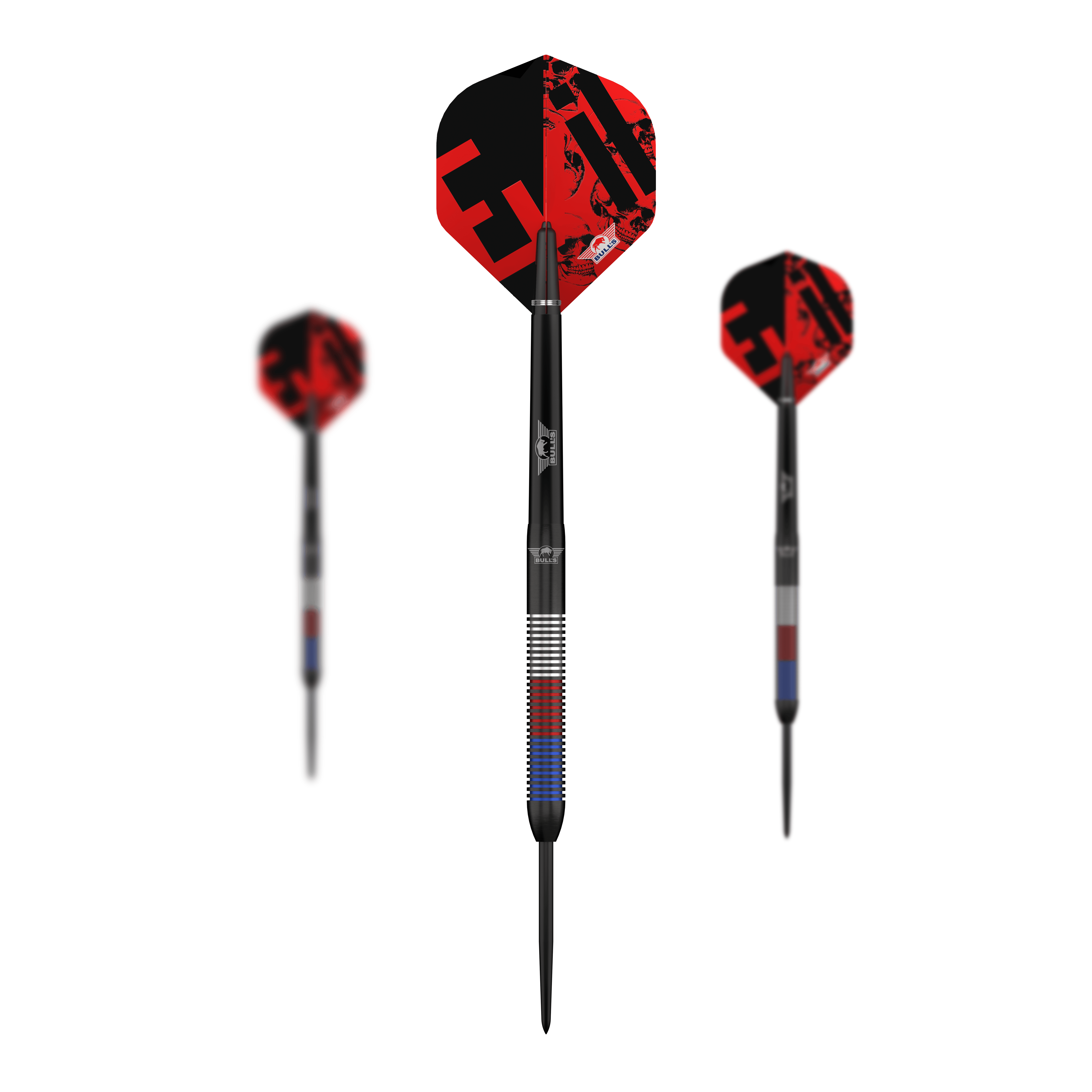 Bulls NL Karel Sedlacek E2 steel darts - 24g Die Abbildung zeigt die Bulls NL Karel Sedlacek E2 Steeldarts mit 24 Gramm. Der Dart ist deutlich und aus nächster Nähe zu sehen.