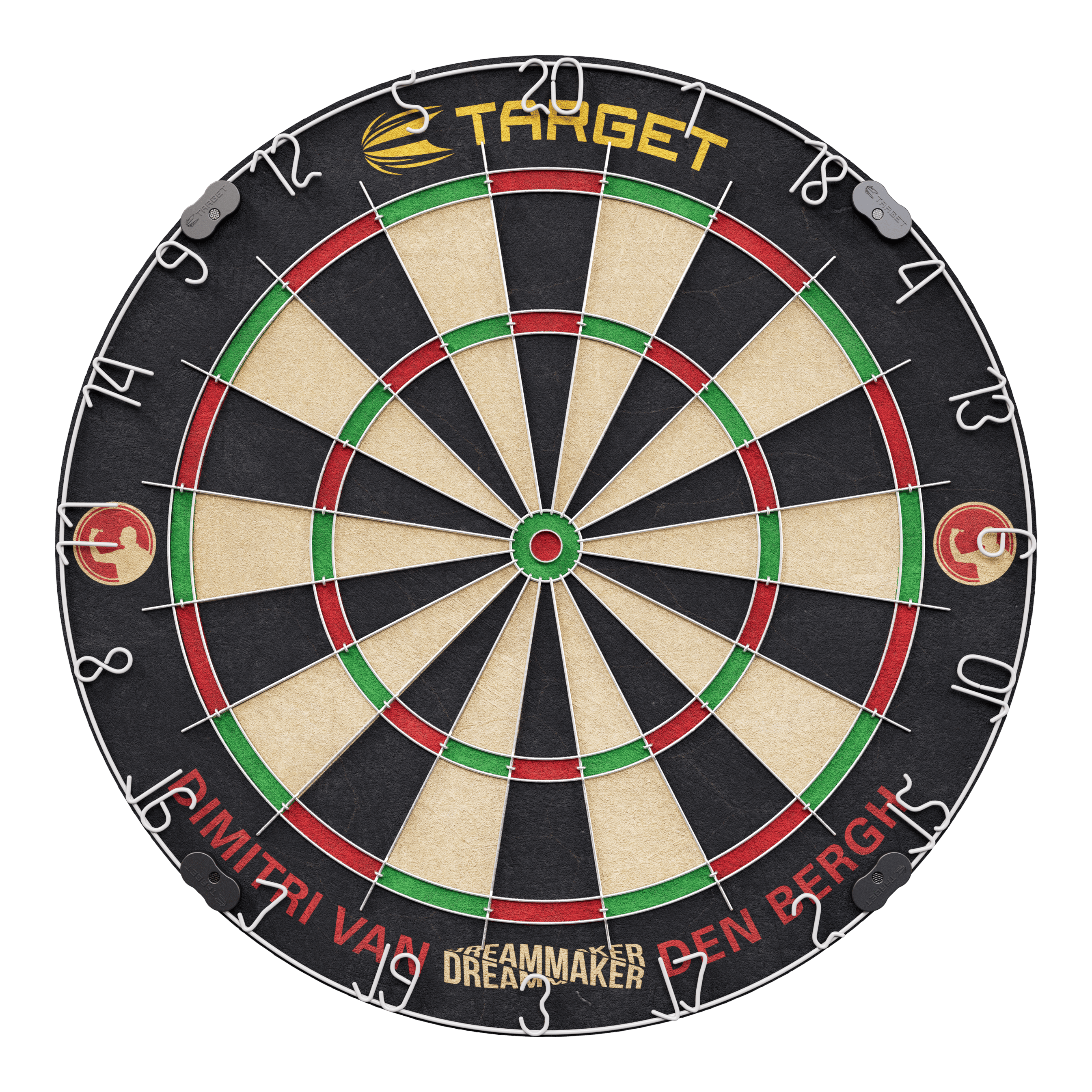 Target Dimitri Van Den Bergh Steeldartboard Set