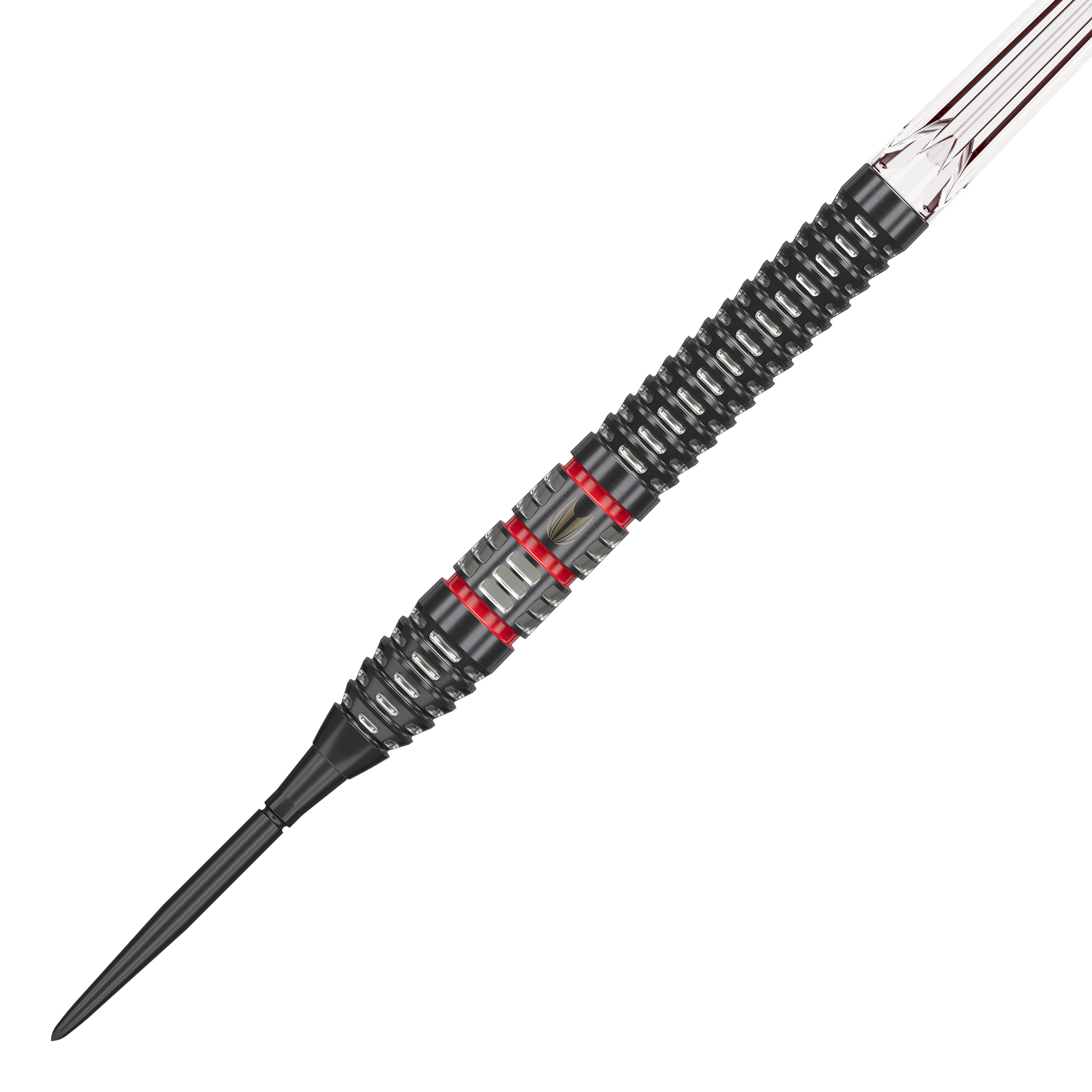 Target Nathan Aspinall 95K Swiss Point Steel Darts Target Nathan Aspinall 95K Swiss Point Steeldarts sind auf dem Bild dargestellt. Der Fokus liegt auf der Form und Verarbeitung der Darts.