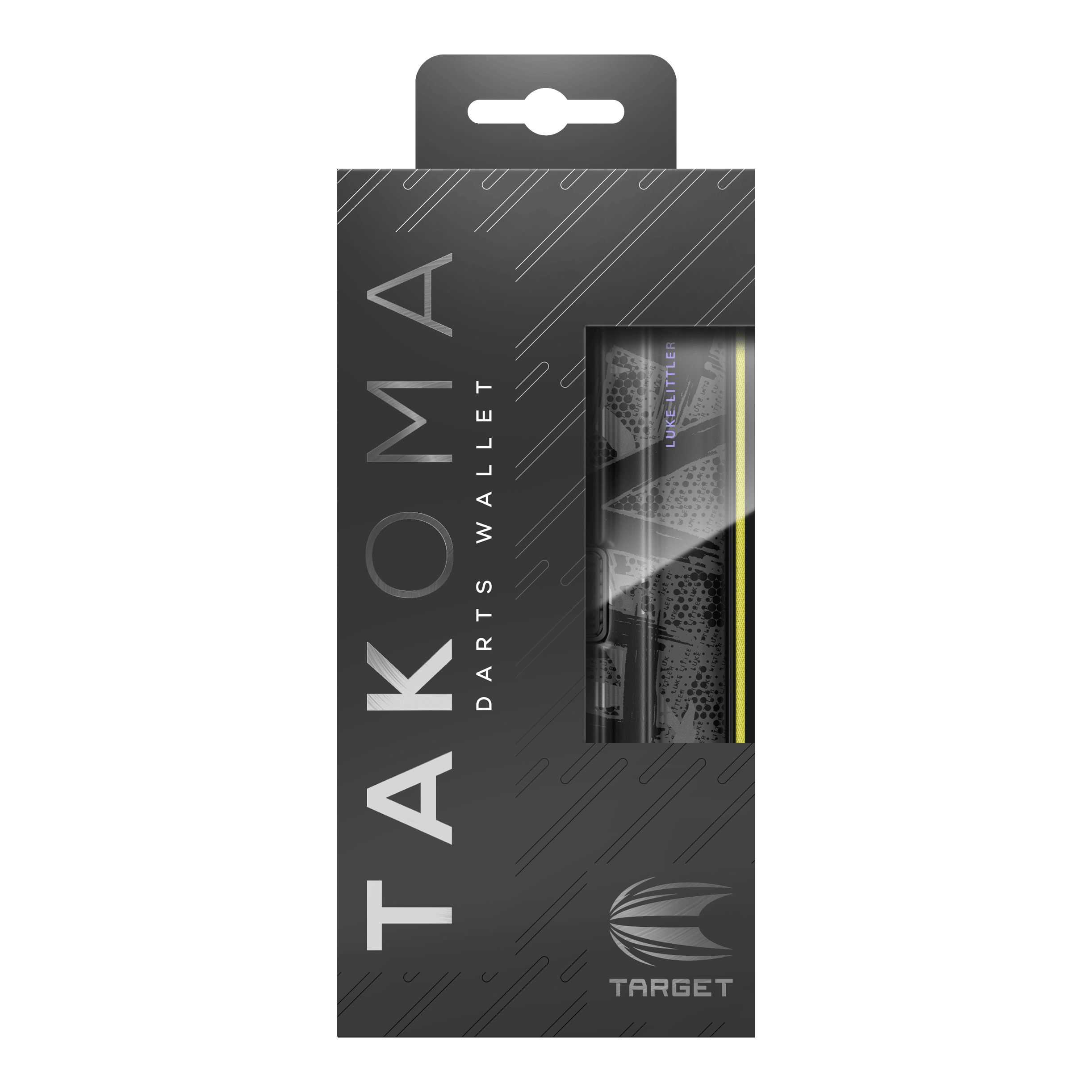 Das Bild zeigt das Takoma Ghost Series Luke Littler Dartcase. Das Dartcase kommt aus einer speziellen Sammlung und ist für Dartspieler entworfen.