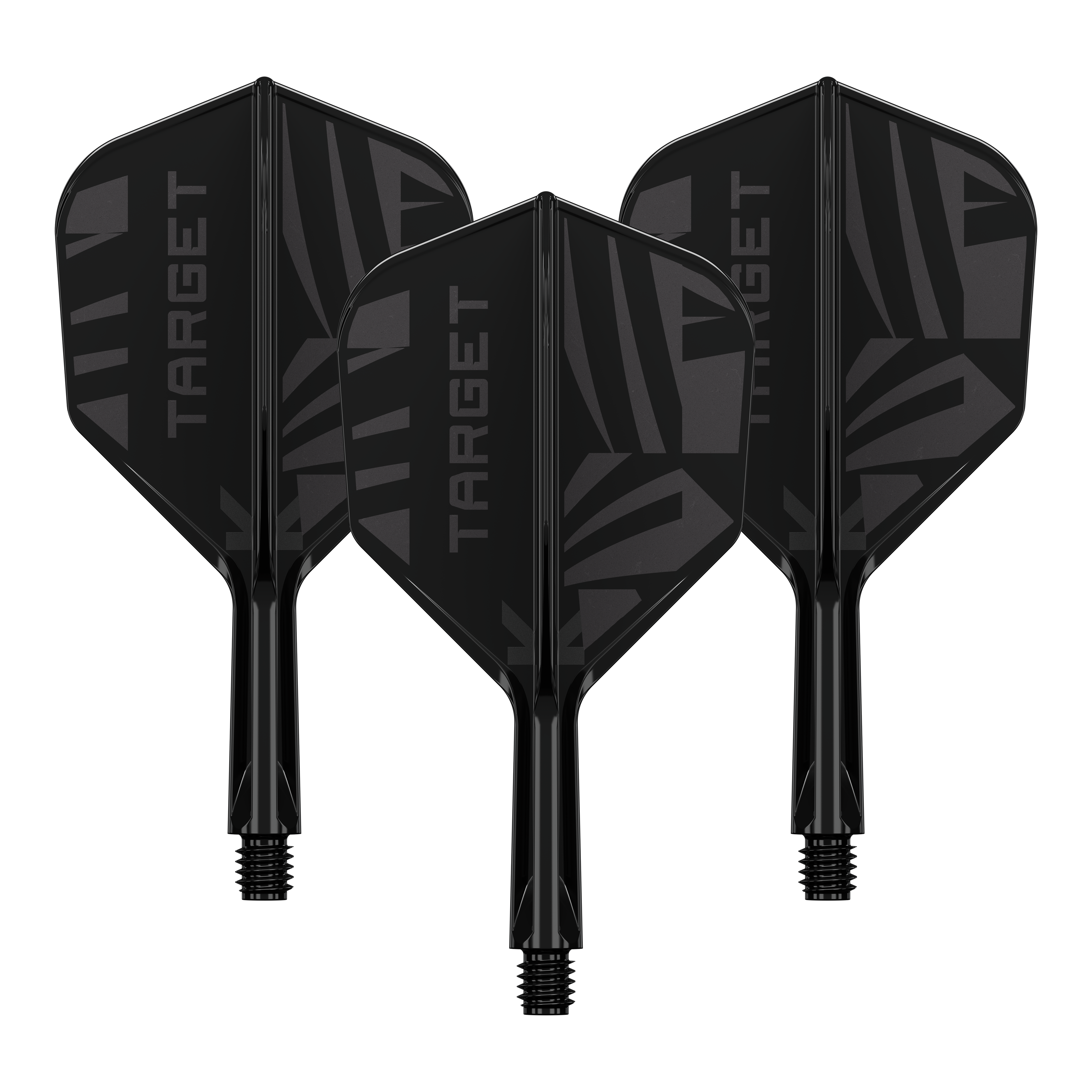 Target K-Flex Black No6 Flights Ein Set aus Target K-Flex Black No6 Flights in 19 mm liegt vor. Die Flights sind gemeinsam abgebildet.