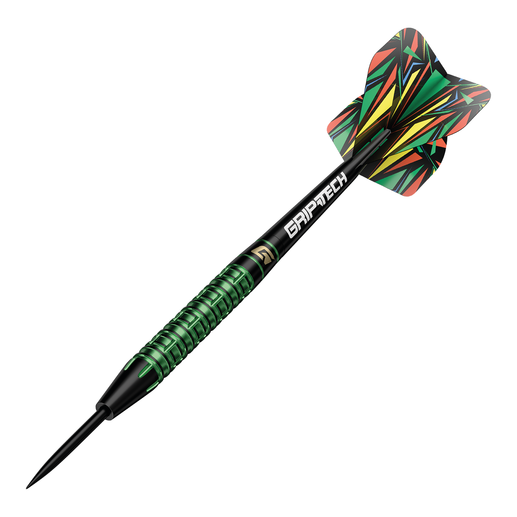 GOAT Athlete Green Tungsten Steel Darts Auf dem Bild sind die GOAT Athlete Green Tungsten Steeldarts zu sehen. Es handelt sich um hochwertige Steeldarts mit grünem Akzent.