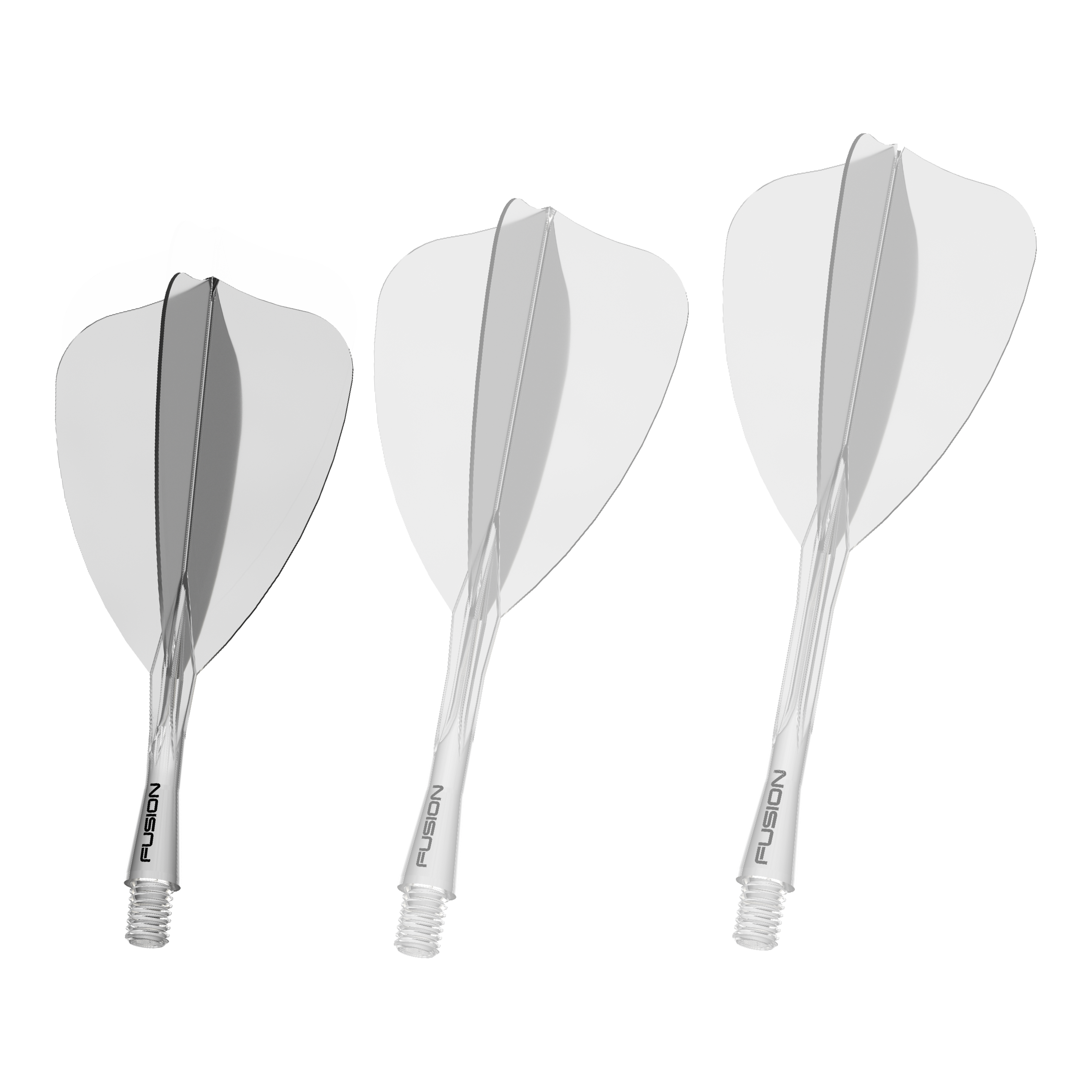 Winmau Fusion Flight Shaft System Arrow Clear Zu sehen ist das Winmau Fusion Flight Shaft System Arrow in klarer Ausführung mit einer Länge von 22mm. Es ist speziell zum Einsatz an Dartpfeilen bestimmt.