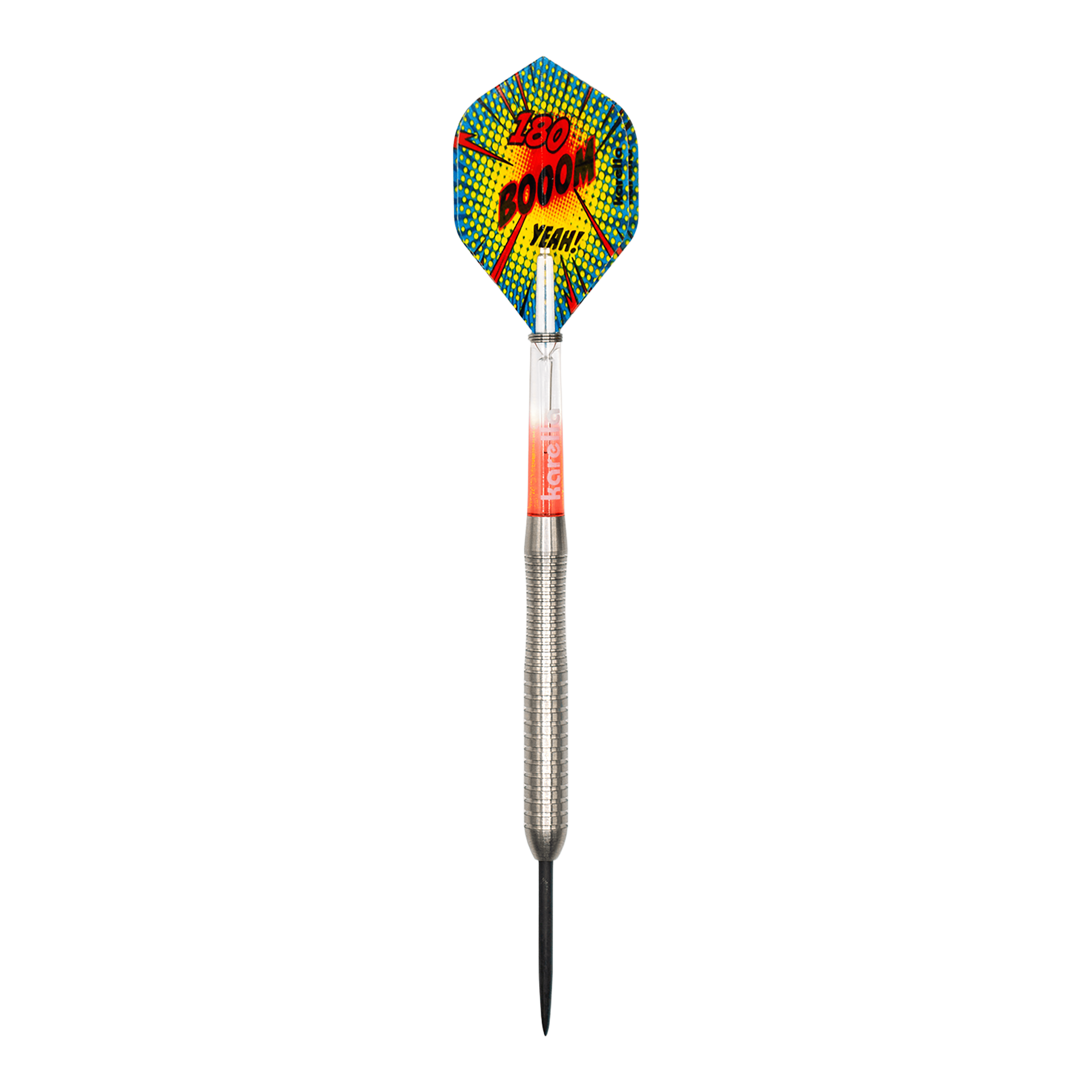 Karella Comic Line CL-2 steel darts - 23g Auf dem Bild ist das Produkt Karella Comic Line CL-2 Steeldarts - 23g zu sehen. Der Dartpfeil ist detailreich dargestellt.