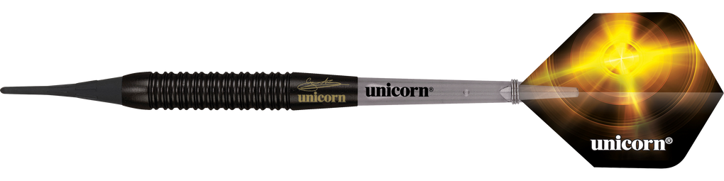 Unicorn Gary Anderson Black Brass Soft Darts - 18g