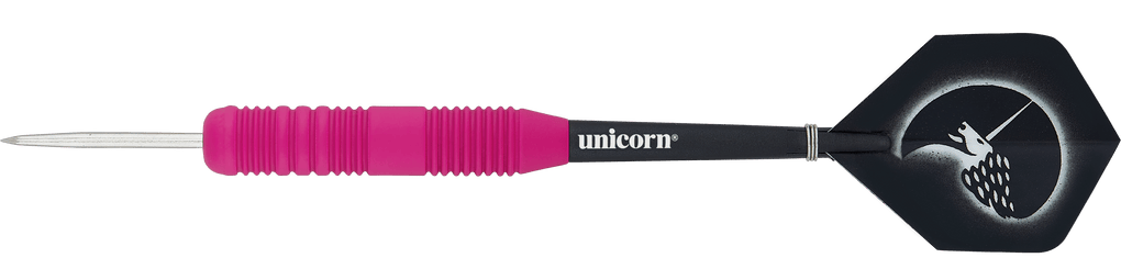 Unicorn Core Plus Rubberized Pink Steel Darts
