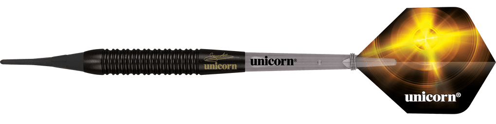 Unicorn World Champion Gary Anderson Black Brass Soft Darts - 19 g