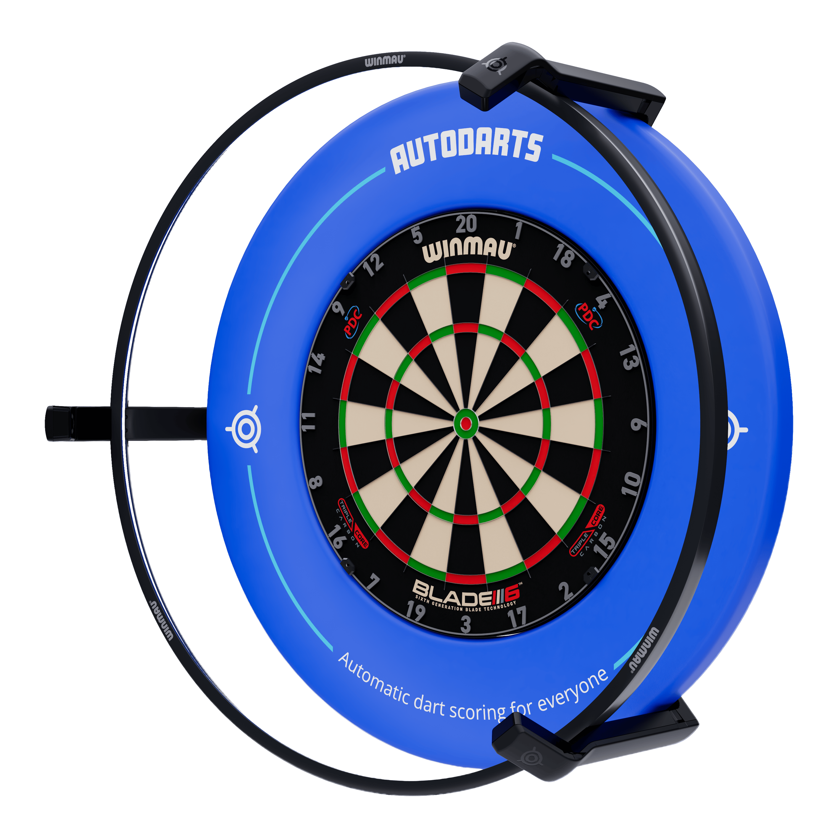 Autodarts Vantage auto scoring system Das Bild zeigt das Autodarts Vantage Auto-Scoring-System. Das Produkt ist nicht näher beschrieben.