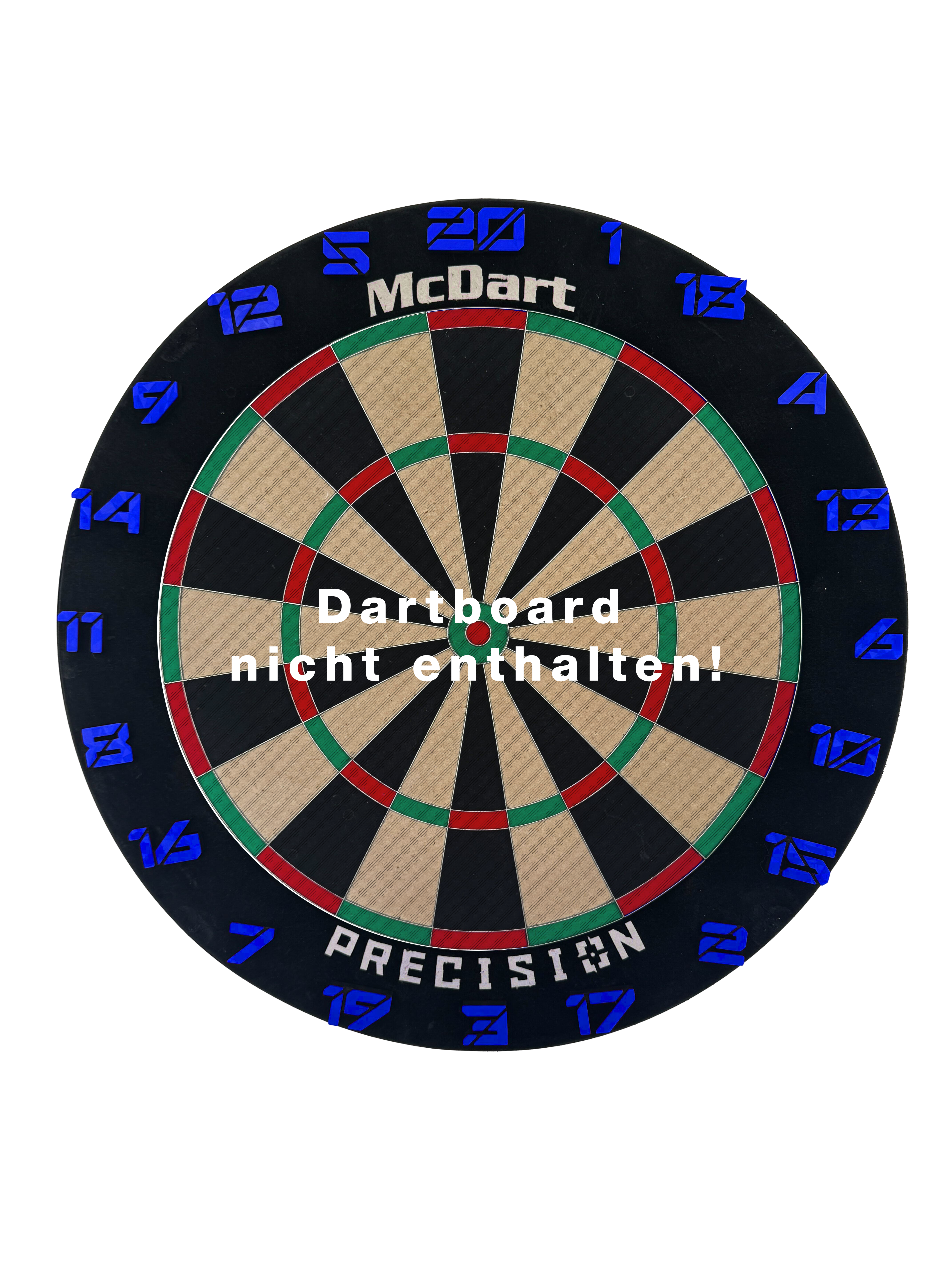 McDart Dartboard Number Rings / Number Ring Cyber Das Bild zeigt das Cyber Blau Board. Das Produkt hat ein auffälliges blaues Design.