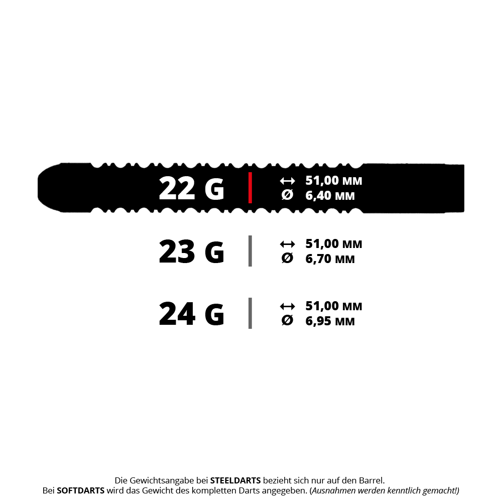 McDart Super Grip Steeldarts