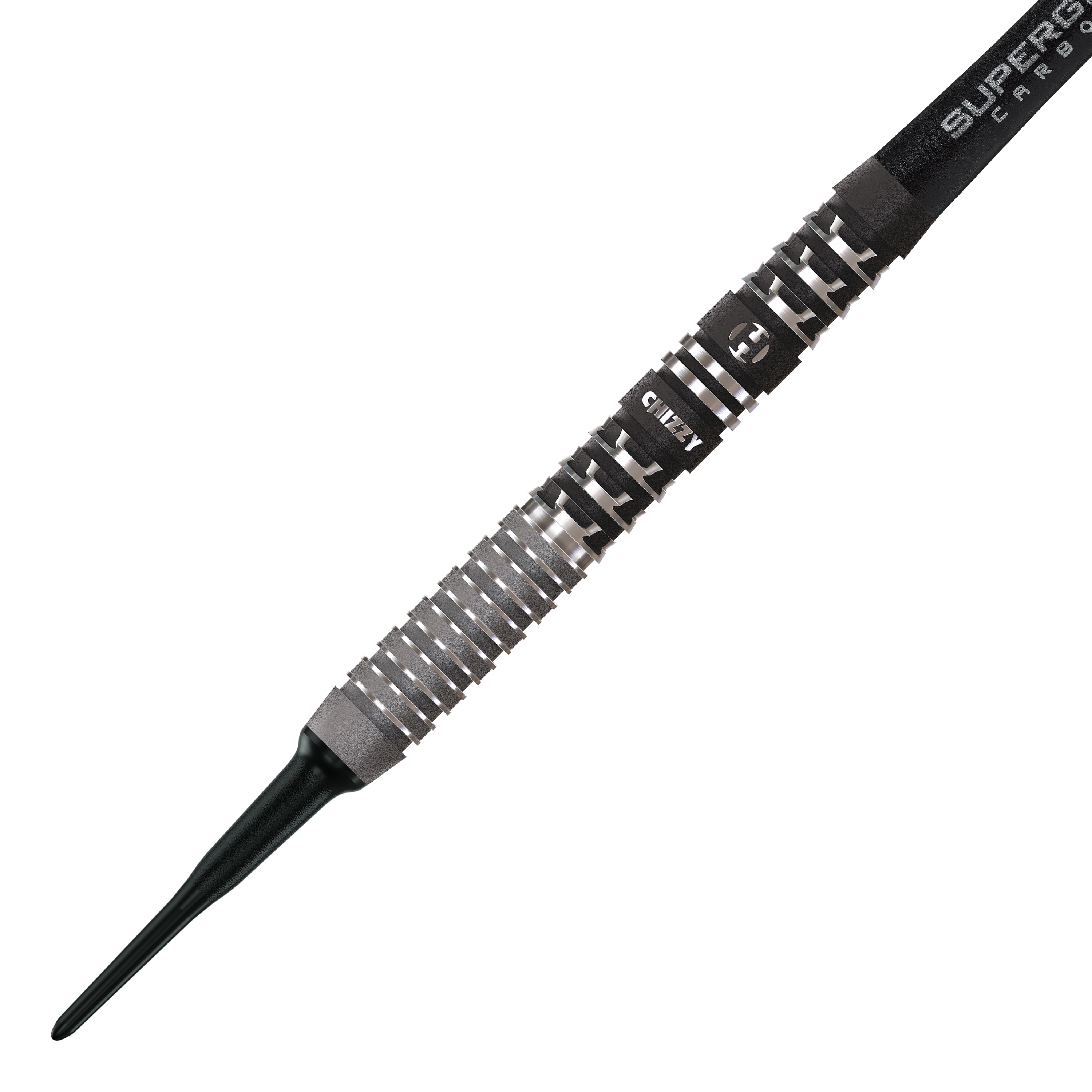 Harrow's Dave Chisnall Chizzy Series 4 soft darts Das Bild zeigt die Harrows Dave Chisnall Chizzy Series 4 Softdarts. Dies sind spezielle Softdarts, entworfen für präzises Werfen.