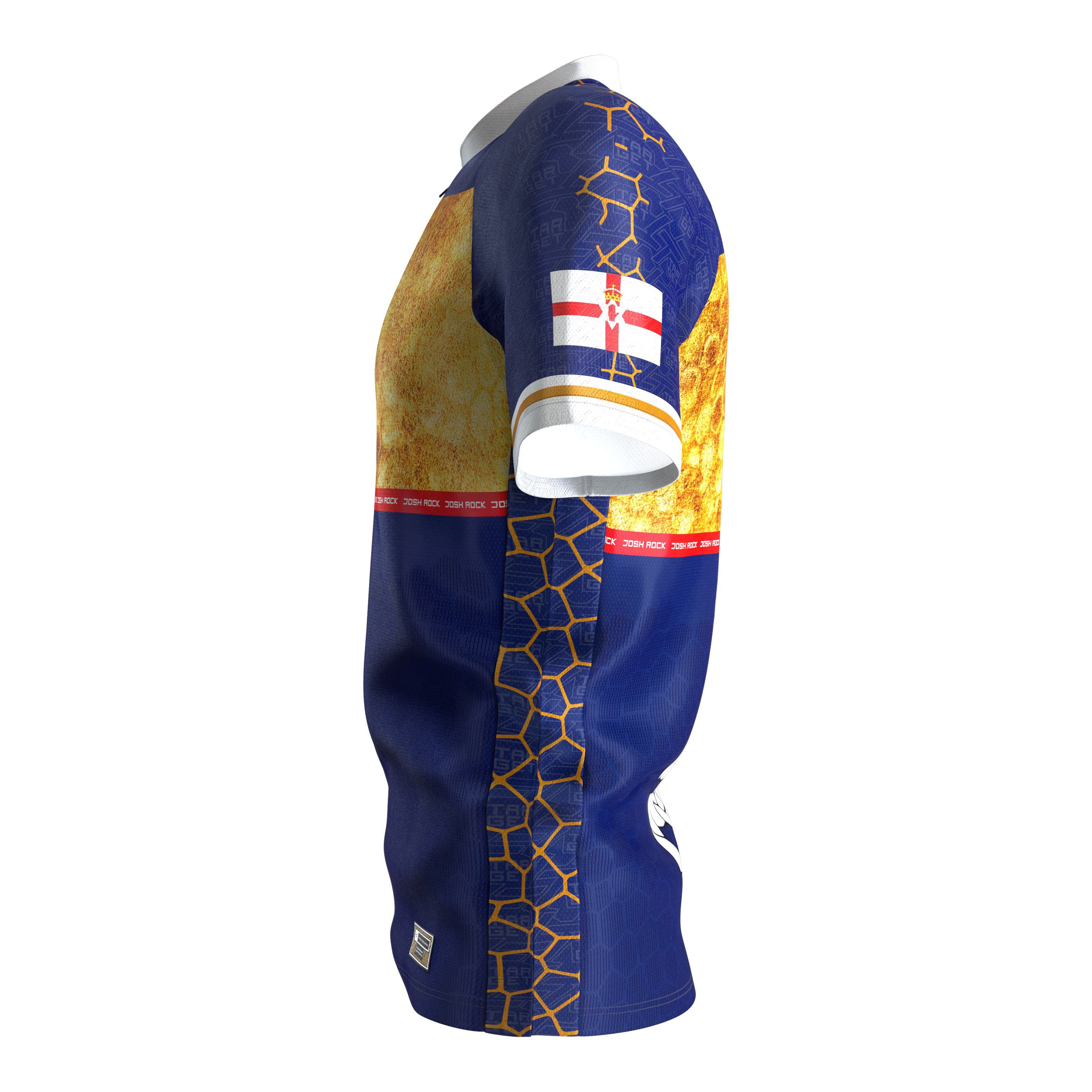 Target Coolplay Josh Rock Dart Shirt 2025 Das Bild zeigt das Target Coolplay Josh Rock Dartshirt 2025. Es handelt sich um ein modernes Dartshirt mit sportlichem Design.