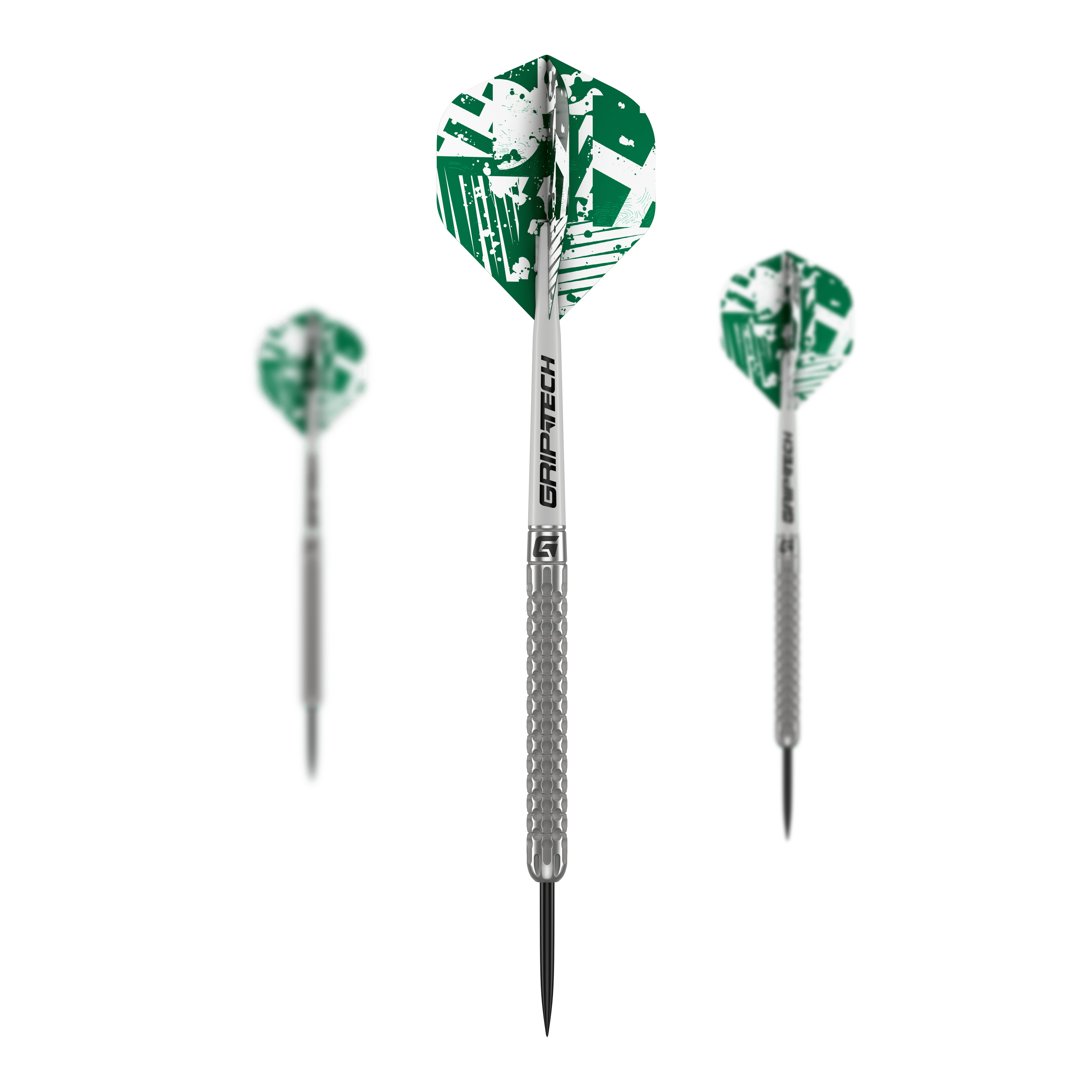 GOAT Fairway V1 Tungsten Steel Darts Hier wird das Set GOAT Fairway V1 Tungsten Steeldarts gezeigt. Die Komponenten liegen geordnet beieinander.