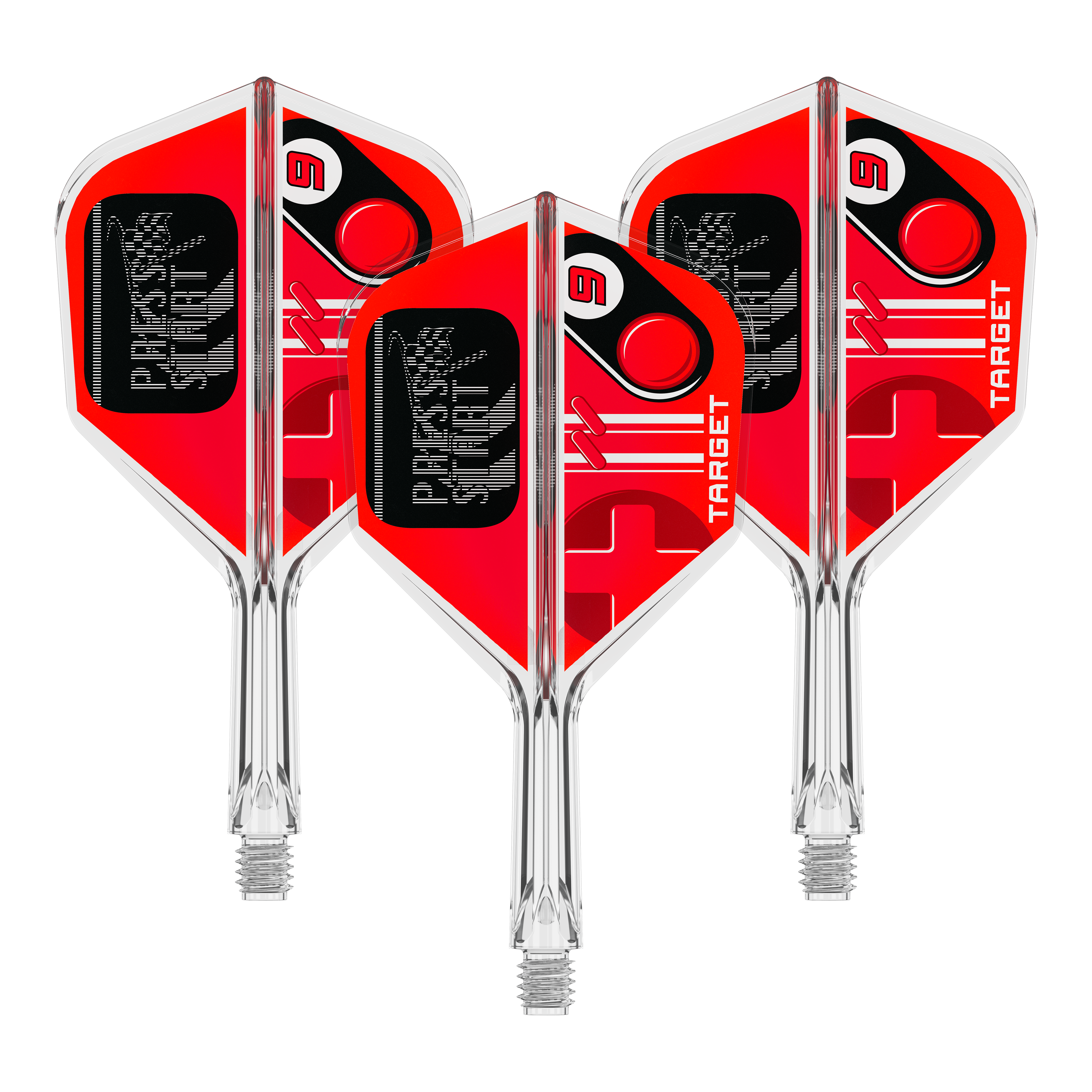 Target K-Flex Press Start No6 Flights Abgebildet ist das Produkt 410582_Target_K-Flex_PressStart_No6_Flights_19mm_1Set. Das Produkt besteht vermutlich aus einem Set von Dart-Flights.