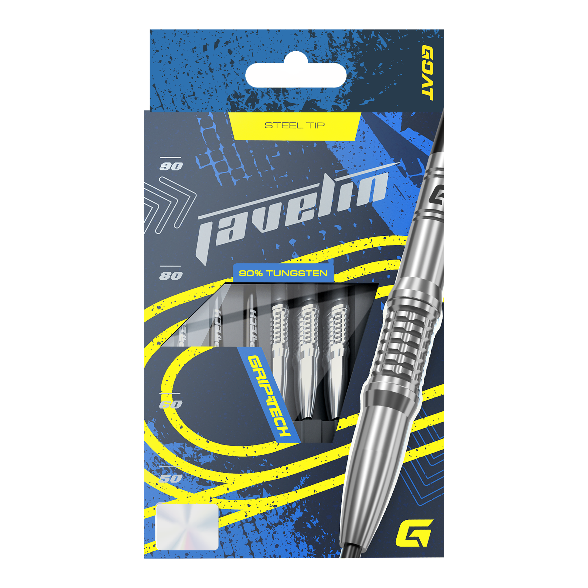 GOAT Javelin Steel Darts Gezeigt wird das GOAT Javelin Tungsten Steeldarts Set. Die Steeldarts sind für hohe Leistung konzipiert.