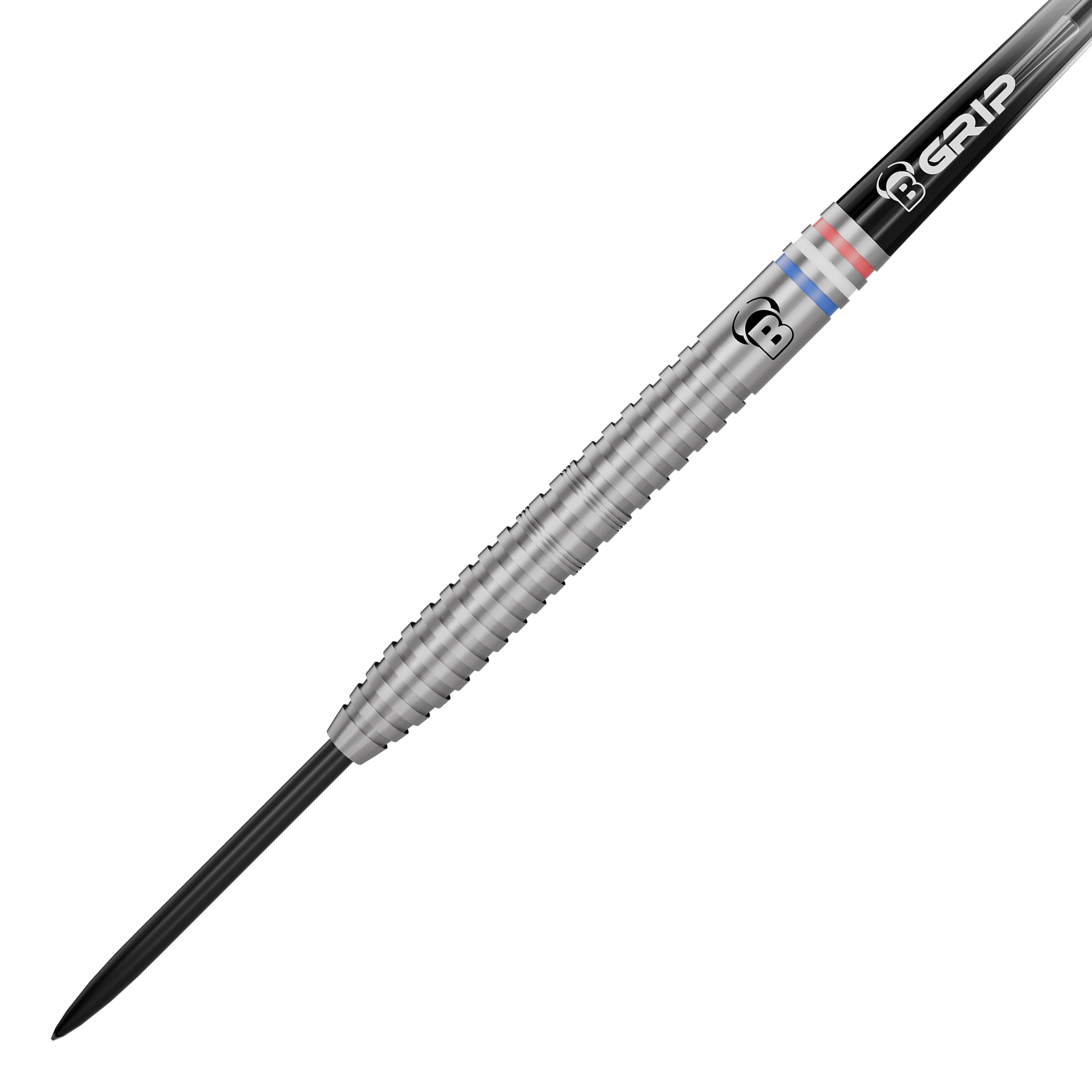 Hier sieht man die Bulls Challenger Kendji Steinbach Steeldarts mit 23g Gewicht. Die Darts sind aus robustem Material gefertigt und für Wettkämpfe geeignet.