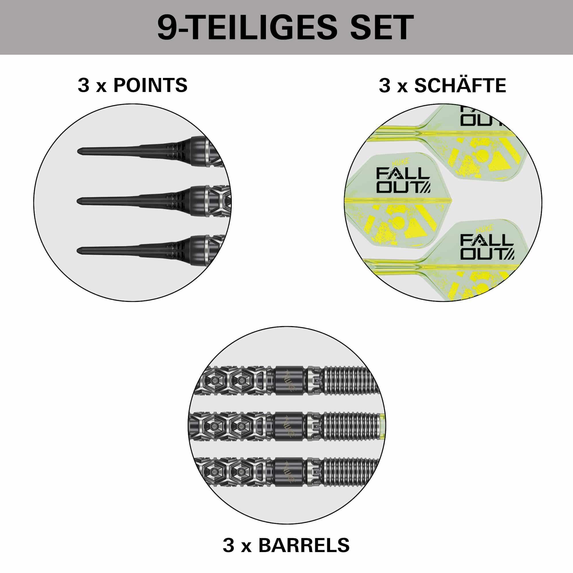 Target Luke Littler Nuke Fallout Soft Darts - 19g