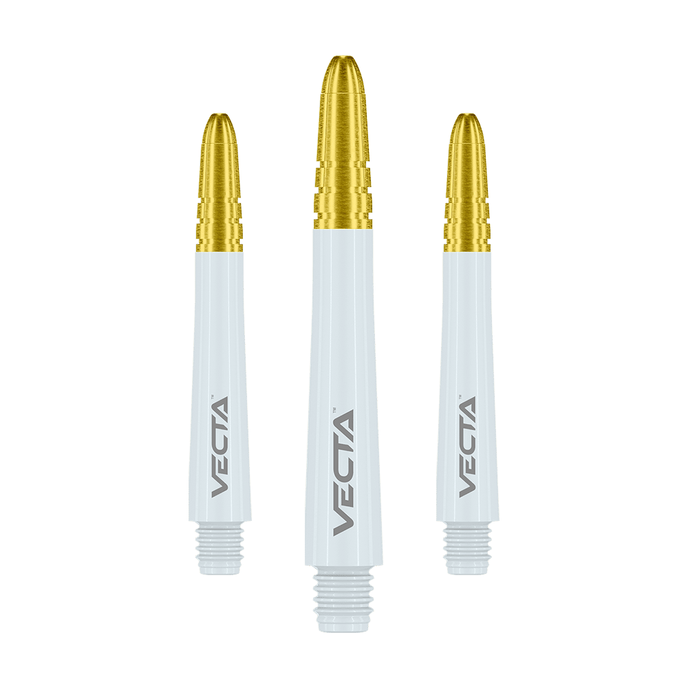 Winmau Vecta Shafts - Weiß Gold