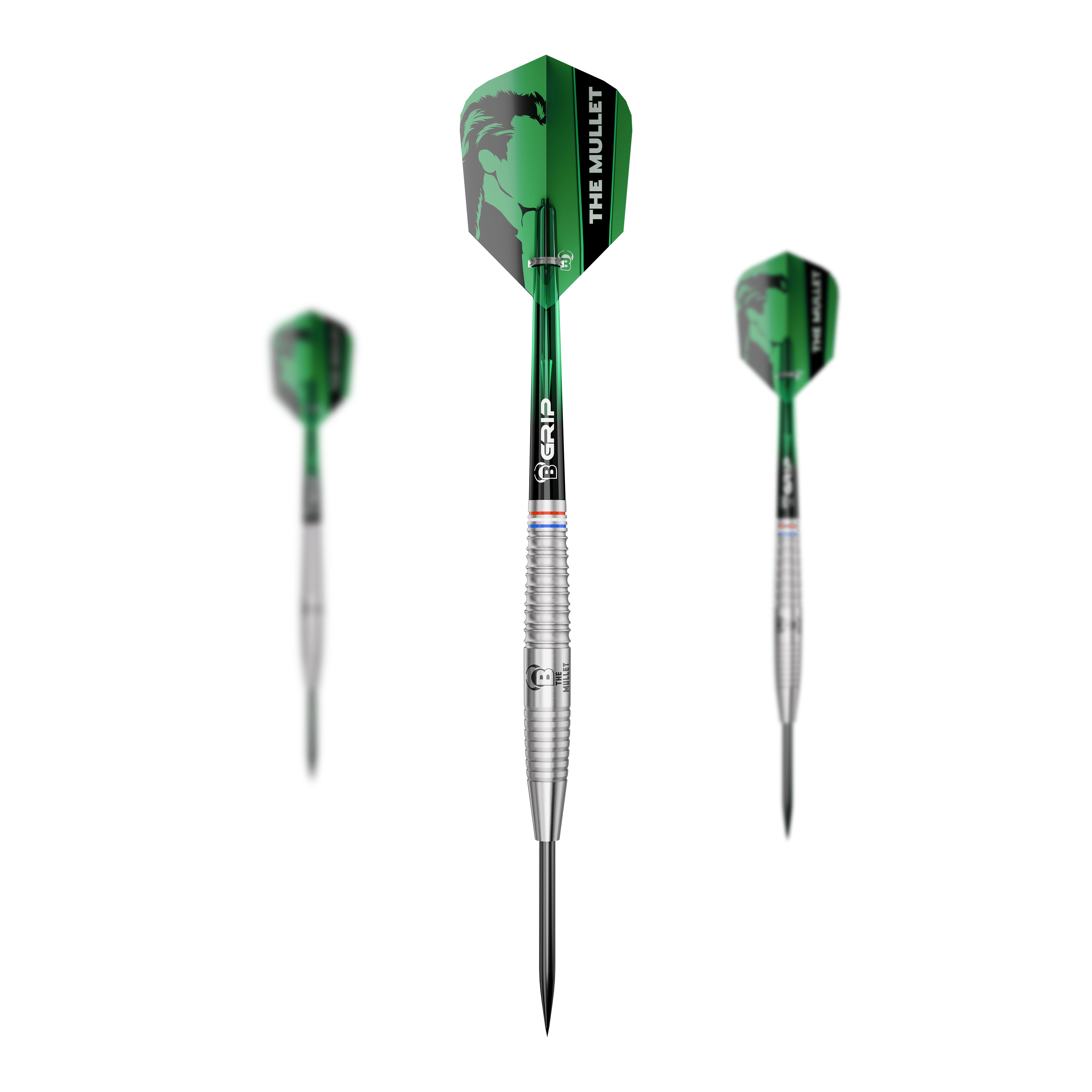 Bulls Danny Jansen G2 steel darts Hier sind die Bulls Danny Jansen G2 Steeldarts als Set zu sehen. Mehrere Dartpfeile werden geordnet präsentiert.