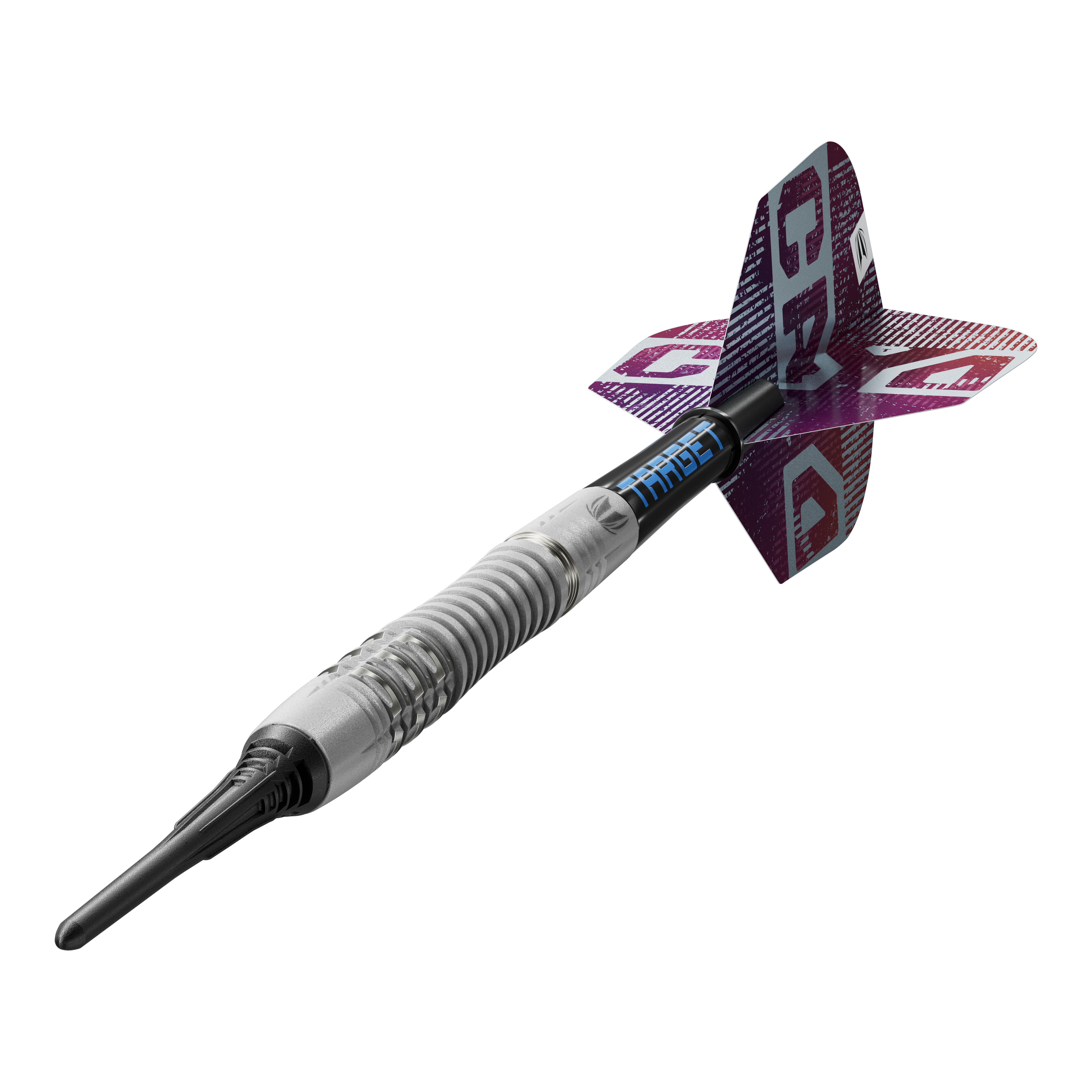 Das Produkt Target Cryo 13 Softdarts ist auf diesem Bild zu erkennen. Die Aufnahme unterstreicht die Merkmale der Darts.