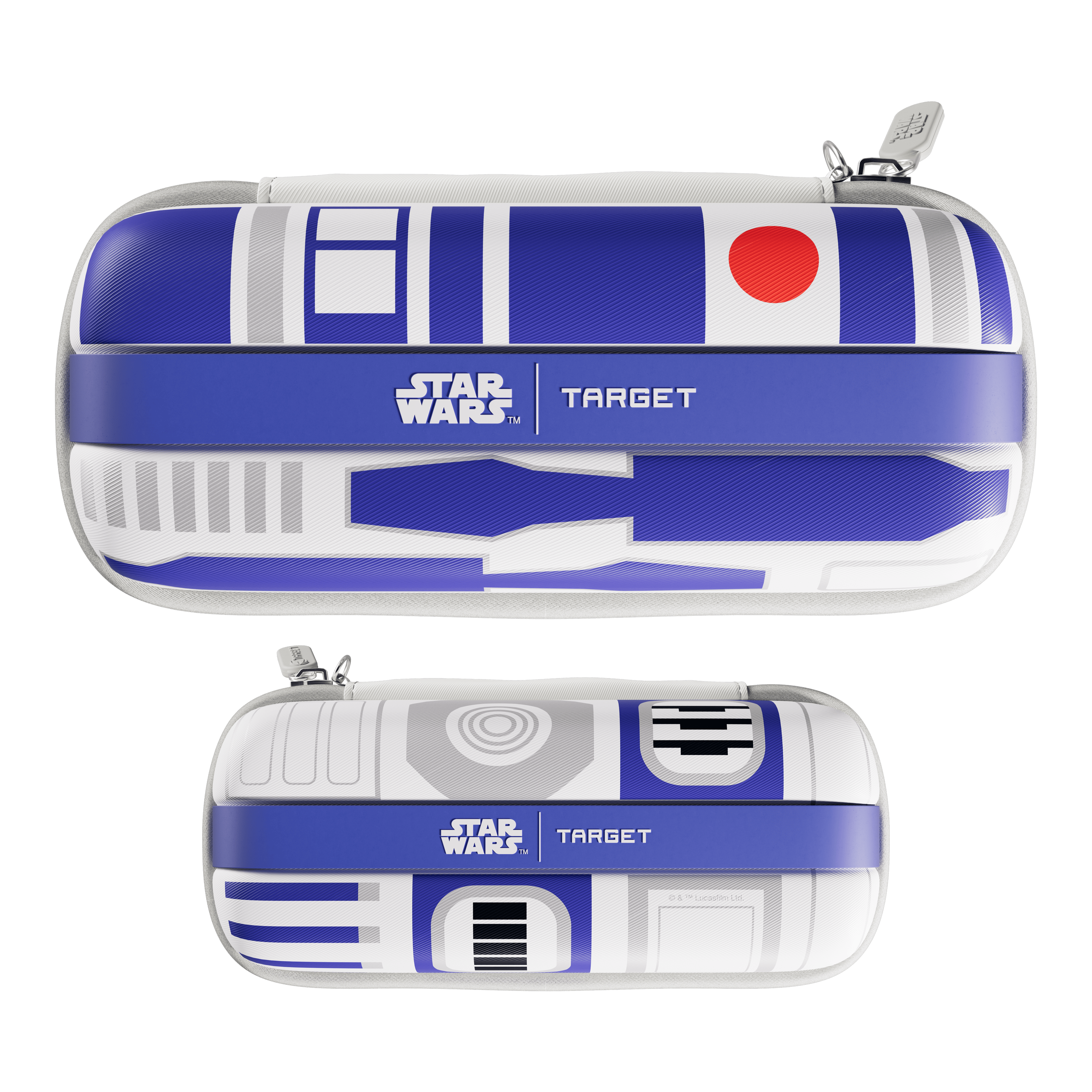 Target Star Wars Boa Dartcase - R2D2 Abgebildet ist das Target Star Wars Boa Dartcase im Design von R2D2. Das Produkt dient zur sicheren Aufbewahrung von Dartzubehör.