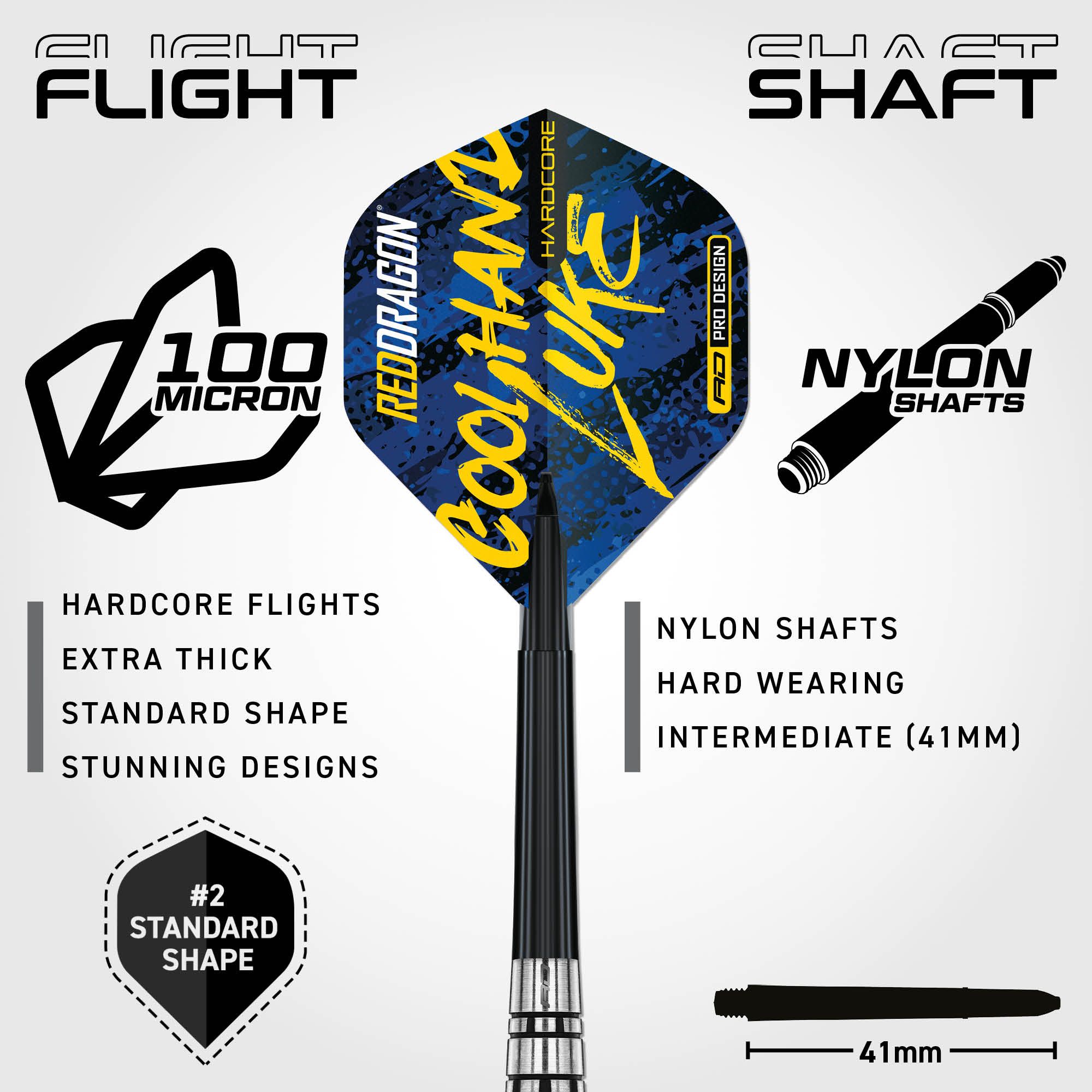 Red Dragon Luke Humphries Brass Steel Darts - 21 g