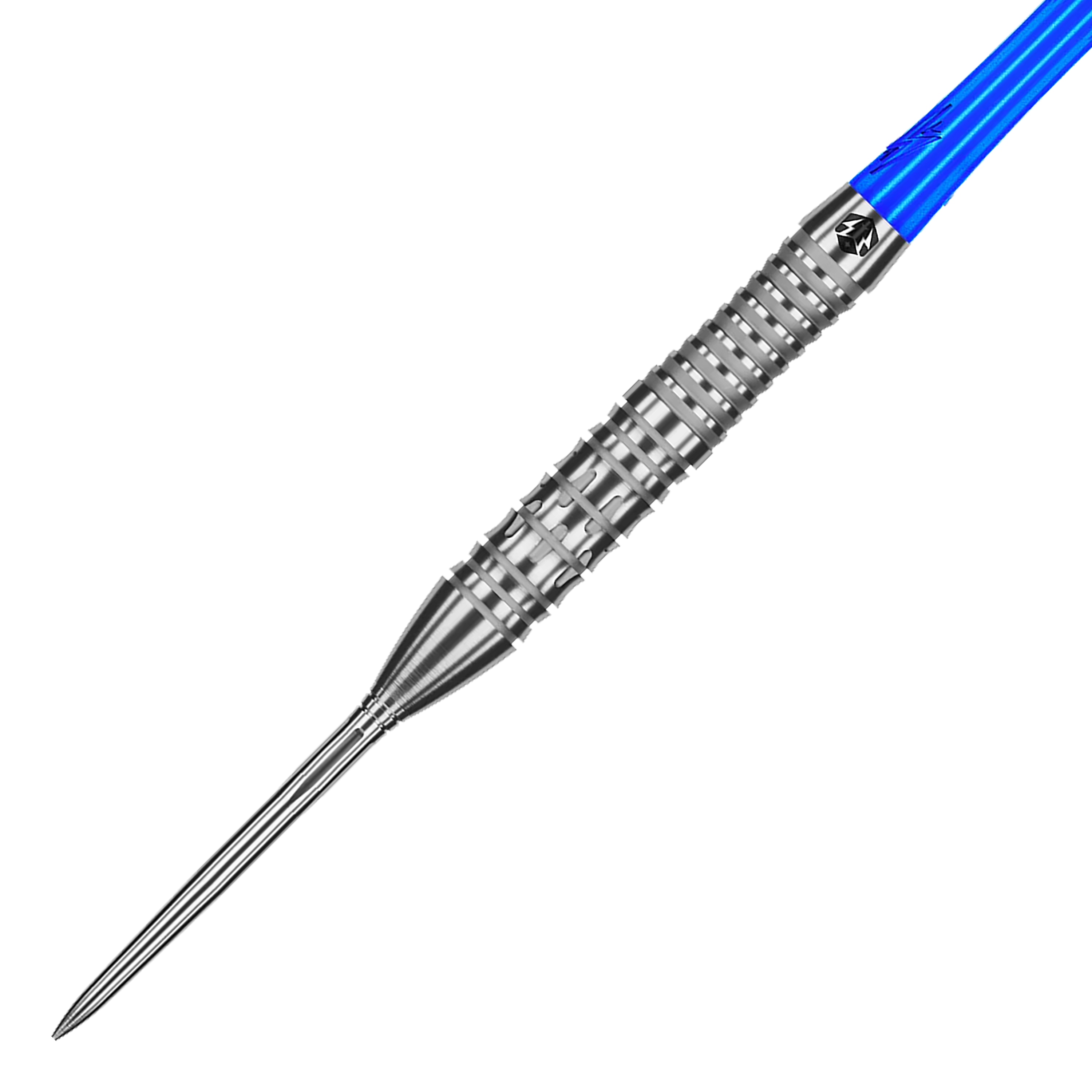 Das Bild zeigt die Caliburn Rix EZ-EVO R2 Steeldarts. Die Darts sind hochwertig verarbeitet und für den professionellen Gebrauch geeignet.