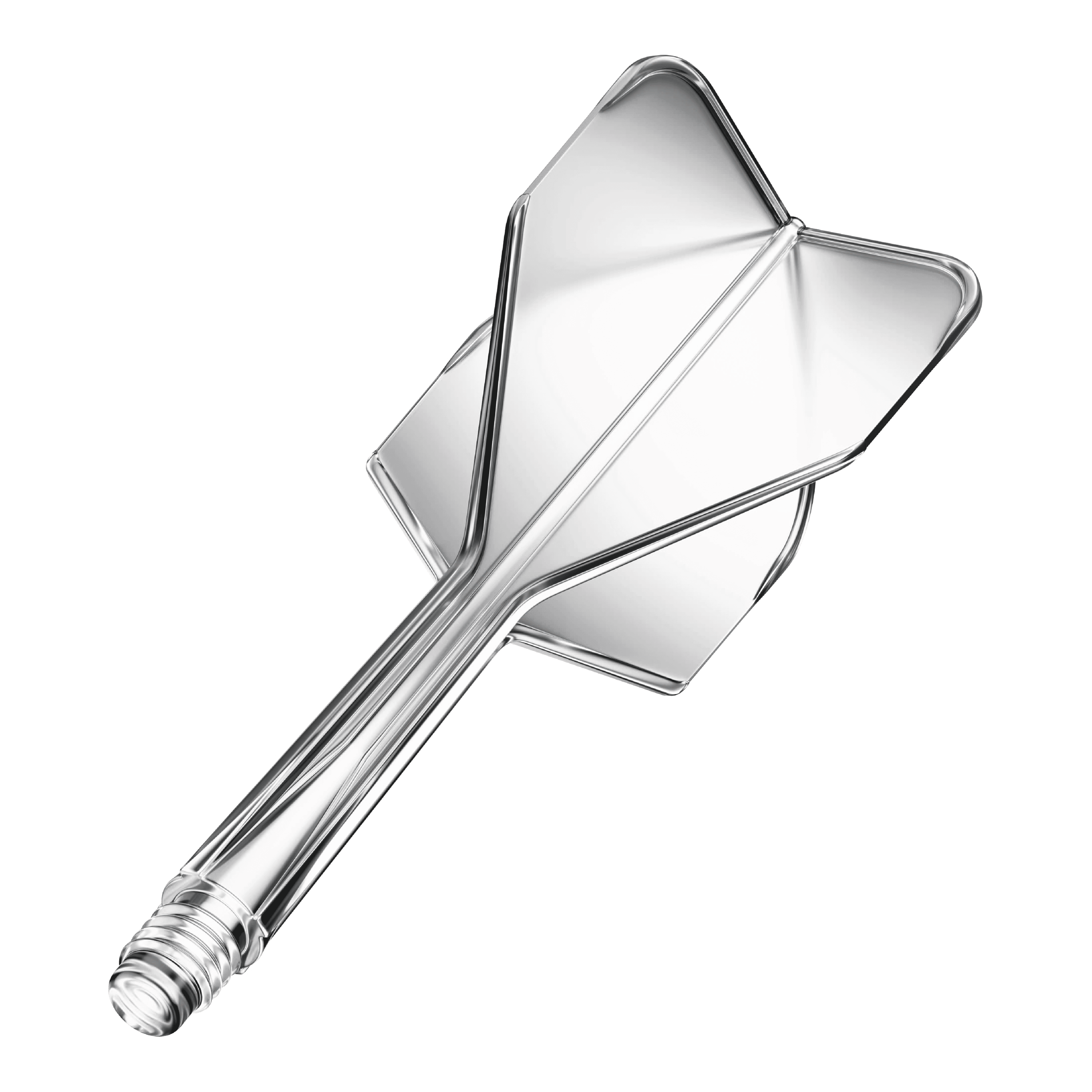 GOAT A1R No6 Flight Shaft System - Clear Das Bild zeigt das Produkt "GOAT A1R No6 Flight-Shaft-System - Clear". Es handelt sich um ein durchsichtiges Dart-Flight- und Schaftsystem.