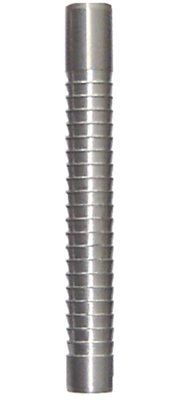 sh15200c2853fc2c Das Bild zeigt einen silbernen Dartbarrel mit gleichmäßigen Rillen. Es handelt sich um das Produkt „McDart Shark Star 1“ mit 85 % Tungsten.