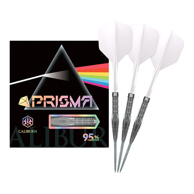 Caliburn Prisma Steeldarts - 19,5g. Dieses Produkt ist ideal für Dartspieler, die Wert auf Qualität legen.