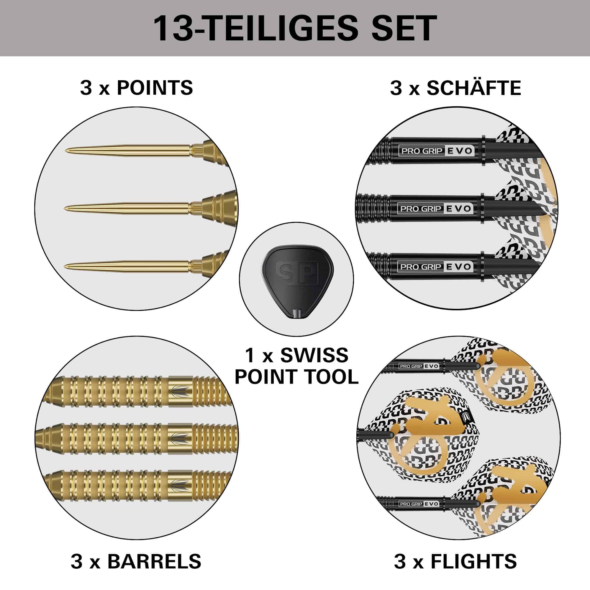 Target Bolide Envy 02 Swiss Point steel darts Das Bild zeigt Target Bolide Envy 02 Swiss Point Steeldarts. Dies sind professionelle Steeldarts, geeignet für ambitionierte Spieler.