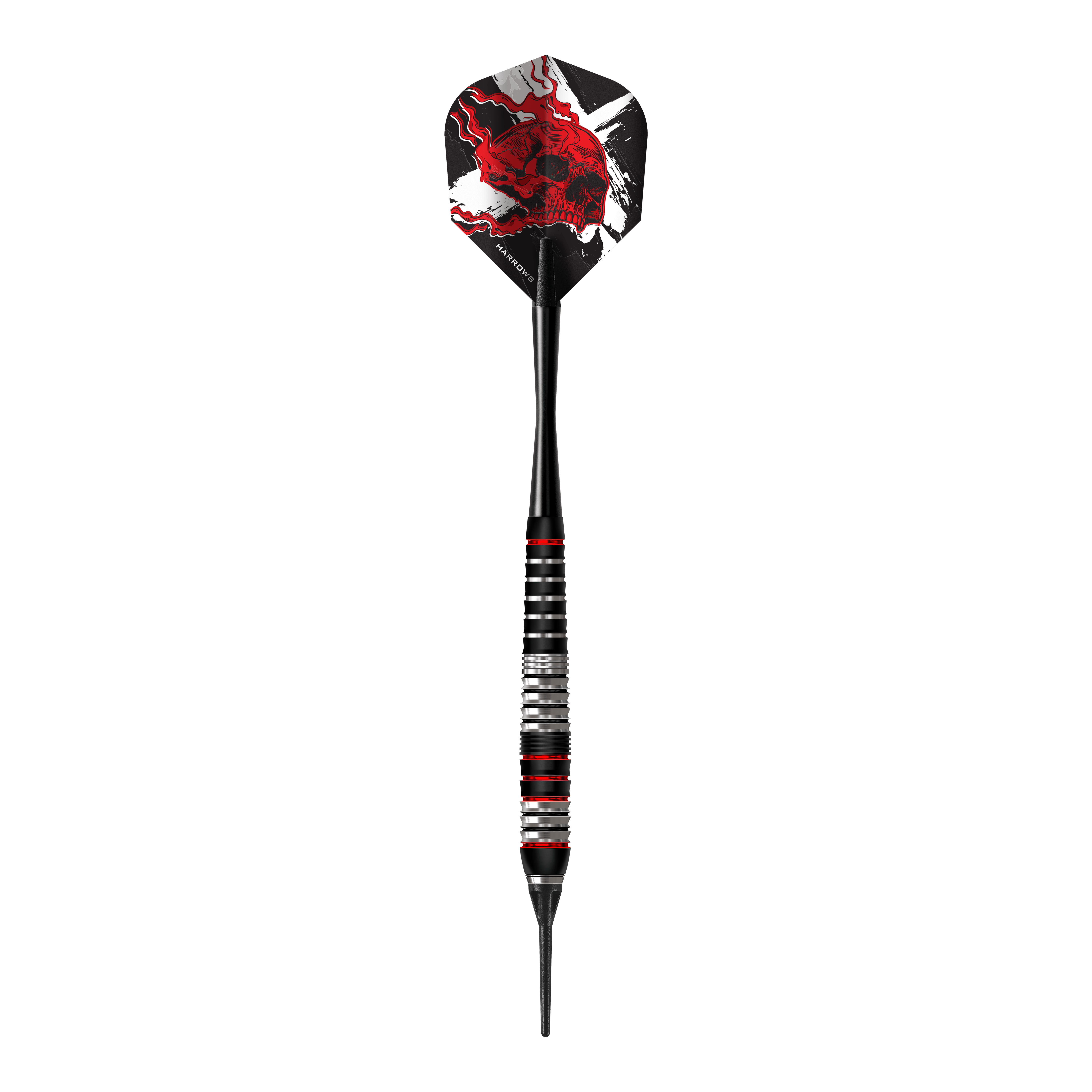 Abgebildet sind die Harrows Heavy Metal Ryan Searle Brass Softdarts. Diese Softdarts zeichnen sich durch ihre schwere Bauweise und hochwertige Verarbeitung aus.