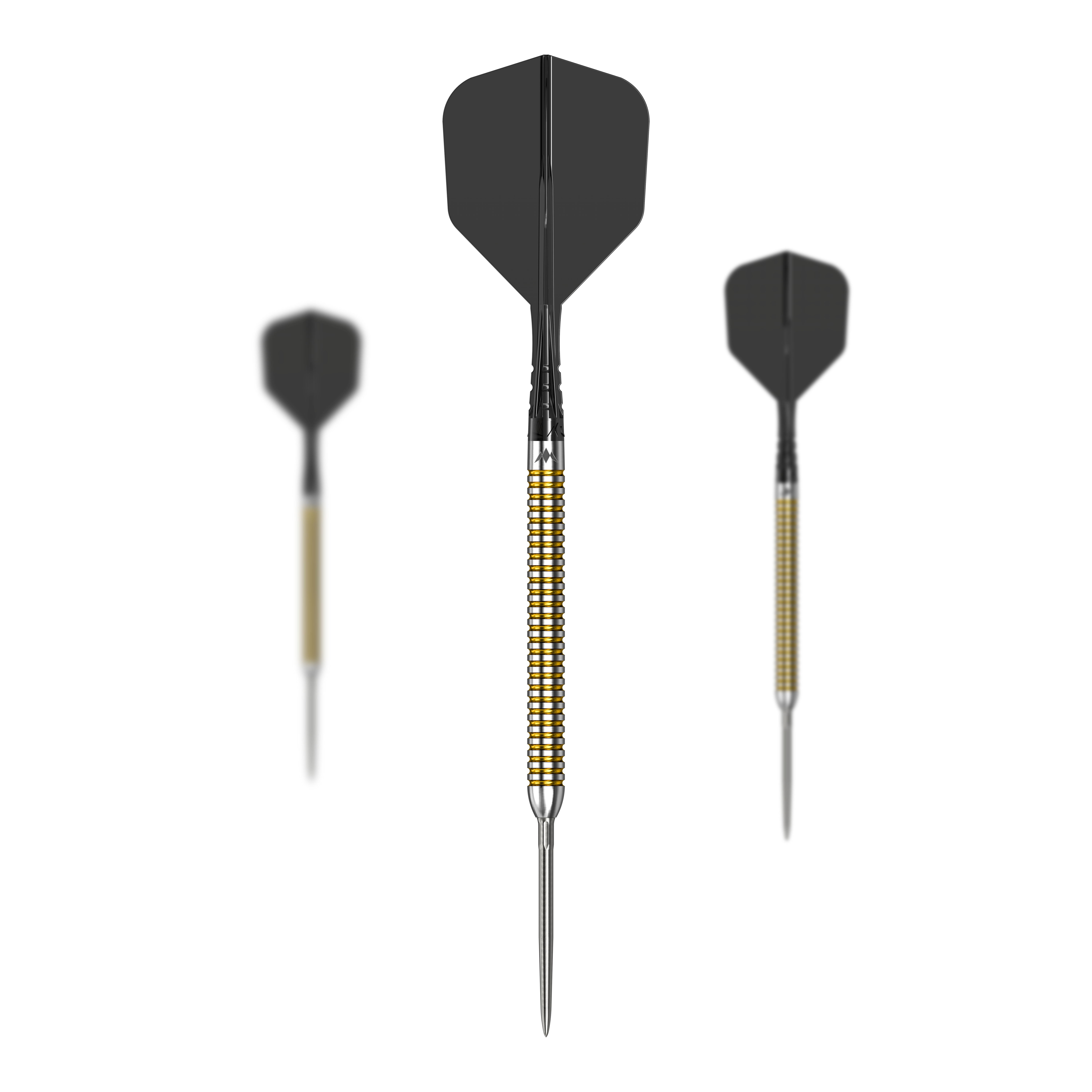 Mission Mike De Decker V2 R2.5 steel darts Dies ist ein Produktfoto von Mission Mike De Decker V2 R2.5 Steeldarts. Die Darts werden im Set dargestellt.