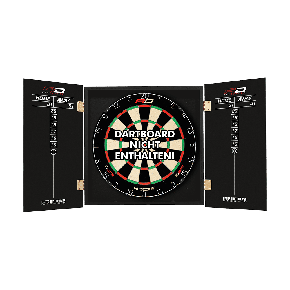 Red Dragon Gerwyn Price dartboard cabinet