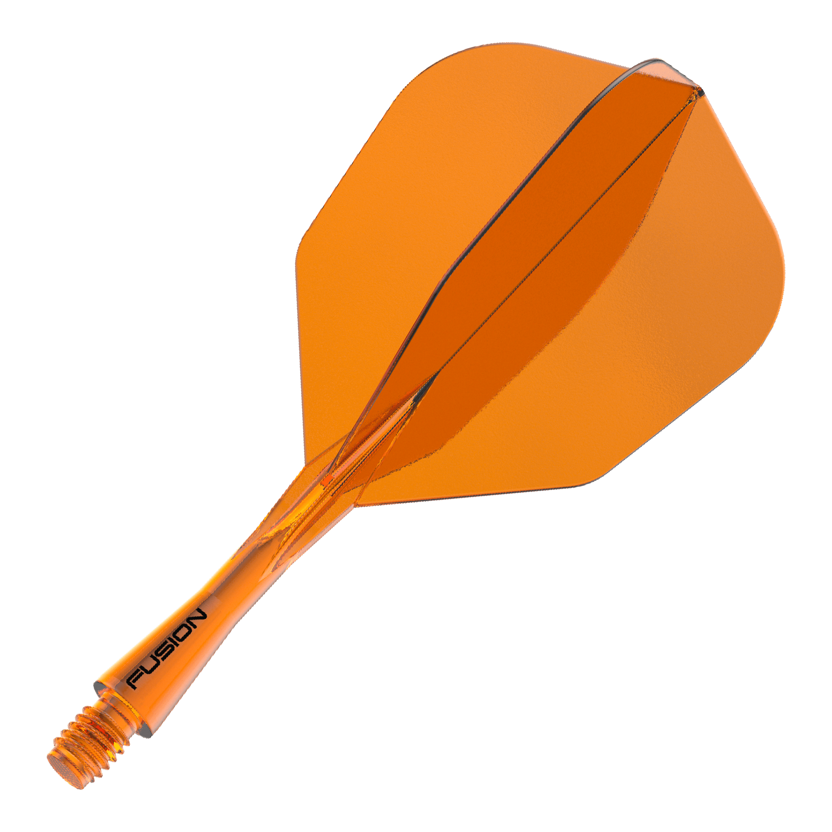 Abgebildet ist das Winmau Fusion Flight Shaft System No6, Neon Orange, 22 mm. Dies ist eine Einzeldarstellung des Produkts.