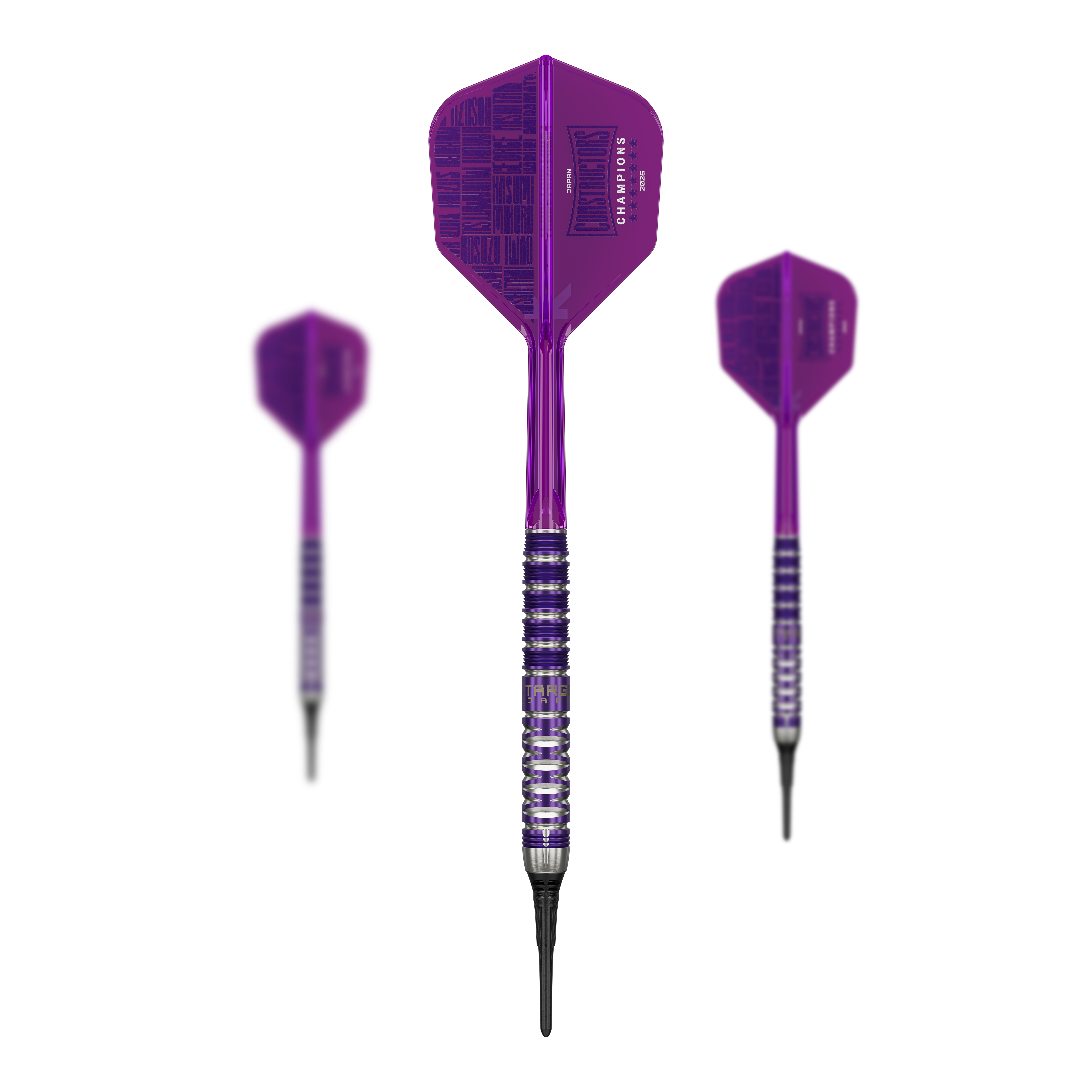 Hier sind die Target Japan Endeavour GEN2 Constructors Champions Limited Darts - 21g abgebildet. Das Set eignet sich perfekt für professionelle Dartspieler.