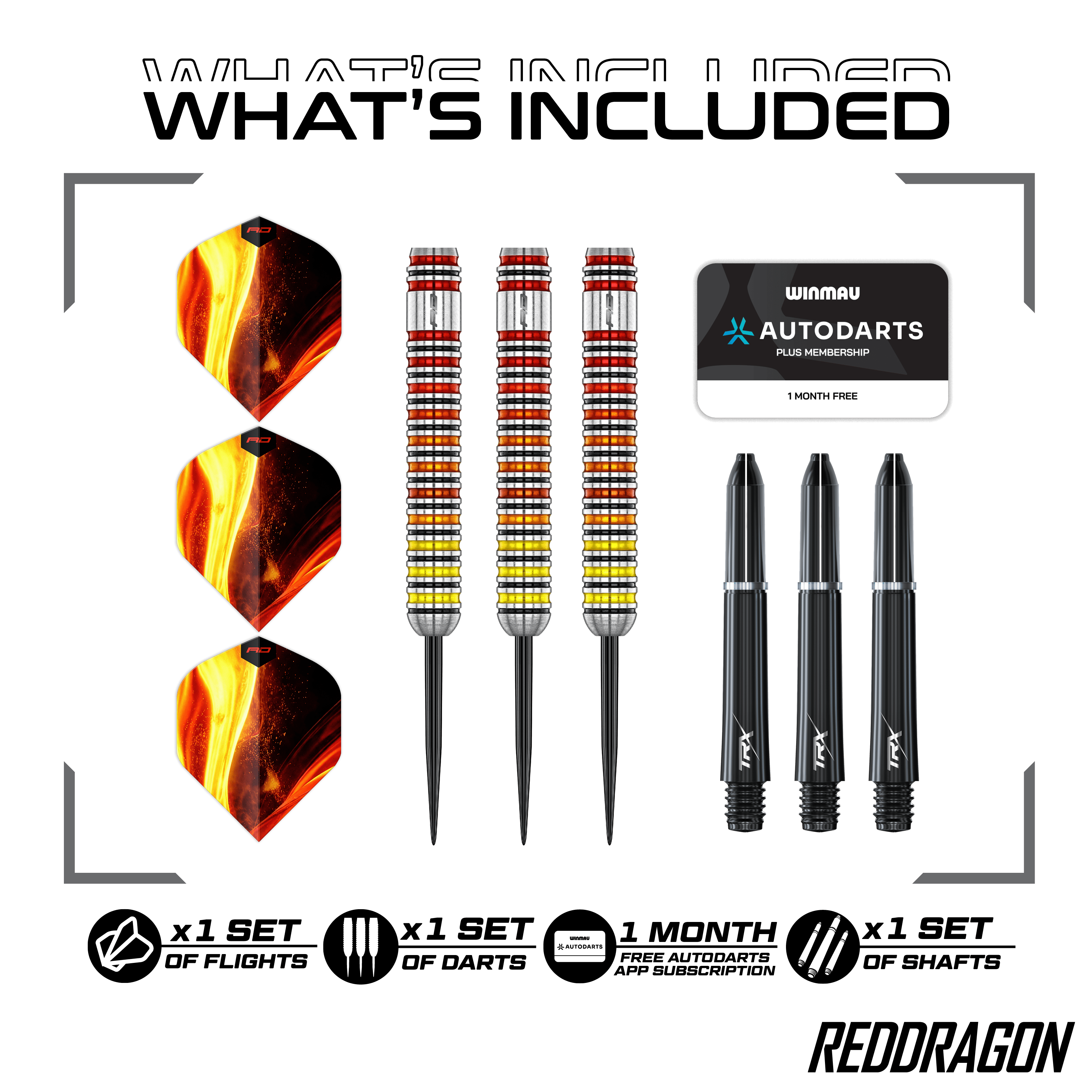 Red Dragon Furnace Steel Darts Dies ist ein Red Dragon Furnace Steeldart. Der Dartpfeil wird für Präzision und Stabilität beim Spielen verwendet.