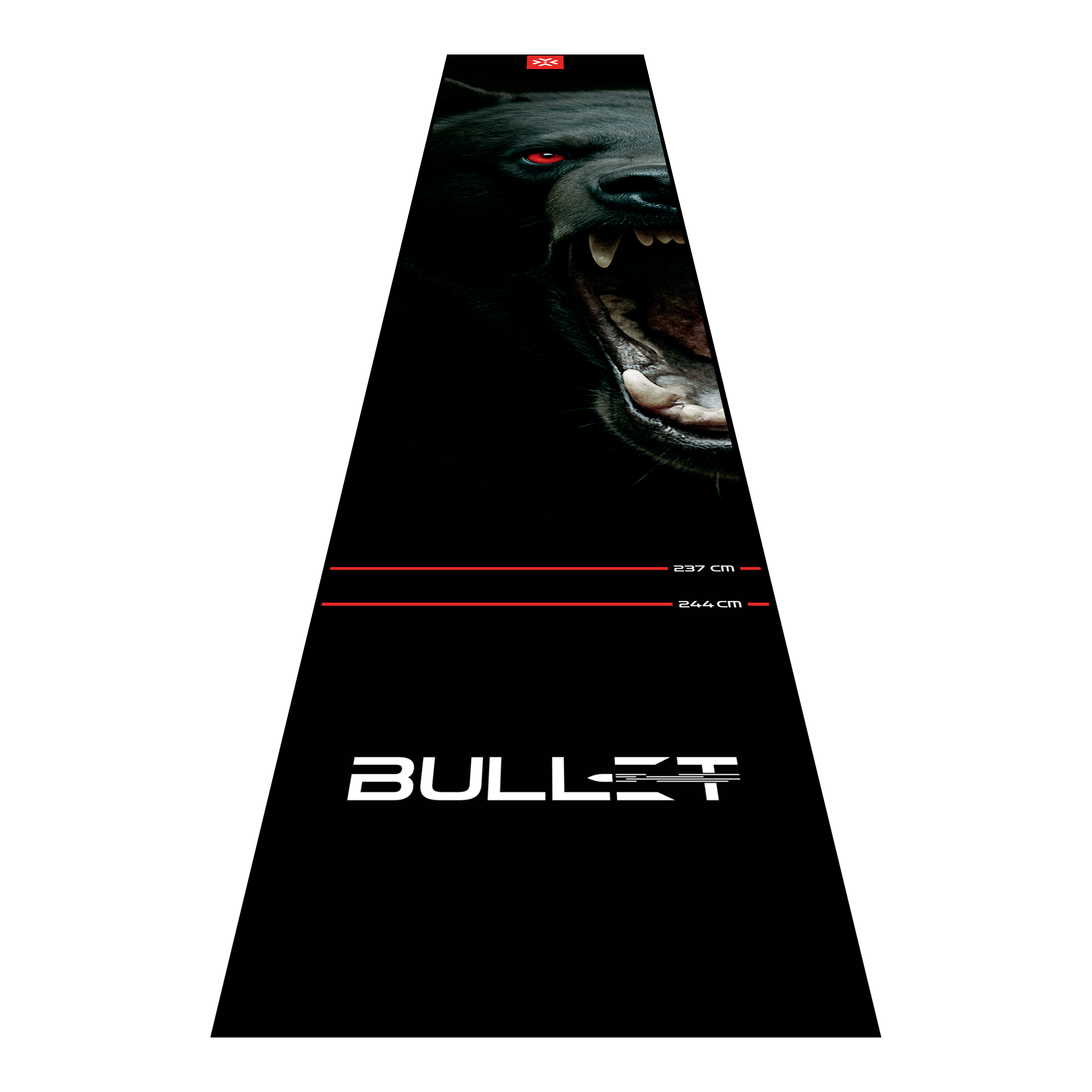 Bullet Shred Dart Mat Hier ist die Bullet Shred Dartmatte abgebildet. Sie schützt den Untergrund und sorgt für ein sicheres Dartspiel.