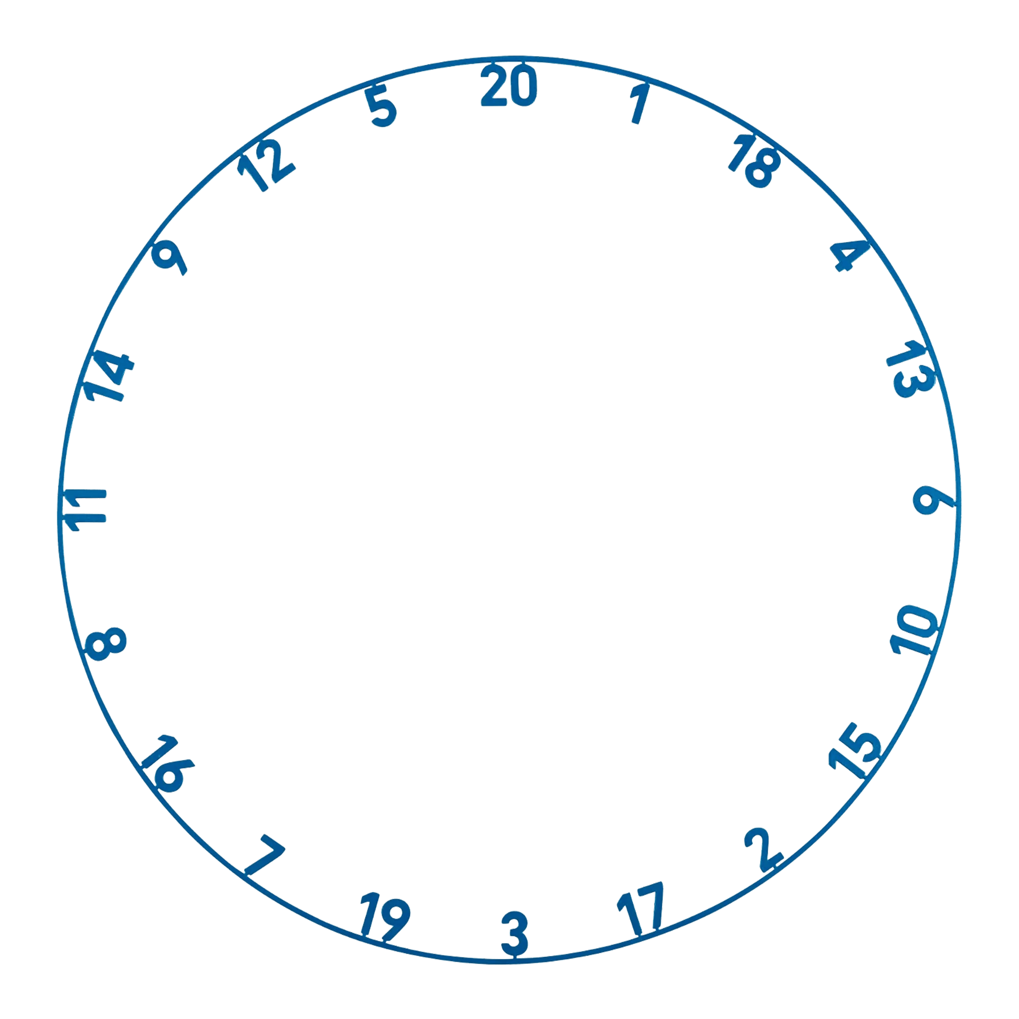 Precise 180 Endorphine steel dartboard with number ring - Arctic Blue Das Precise 180 Endorphine Steeldartboard mit Nummernring in Arctic Blue ist abgebildet. Das Bild zeigt das Dartboard aus einer anderen Perspektive.