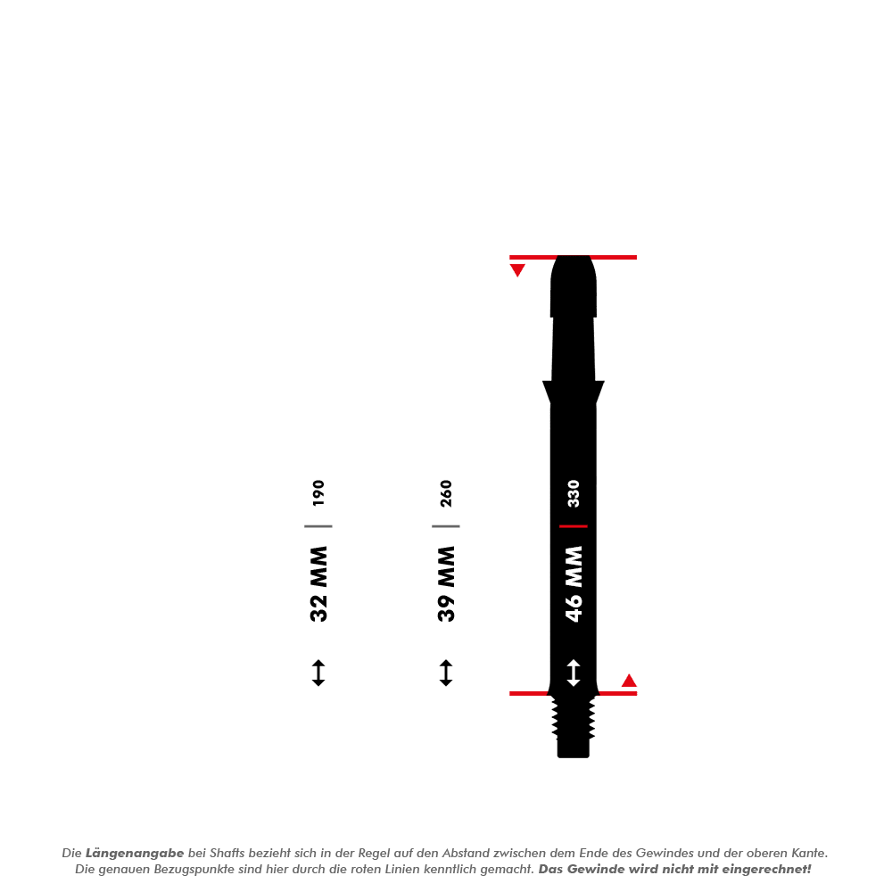 L-L-Style-Shaft Carbon Silent Straight - Schwarz