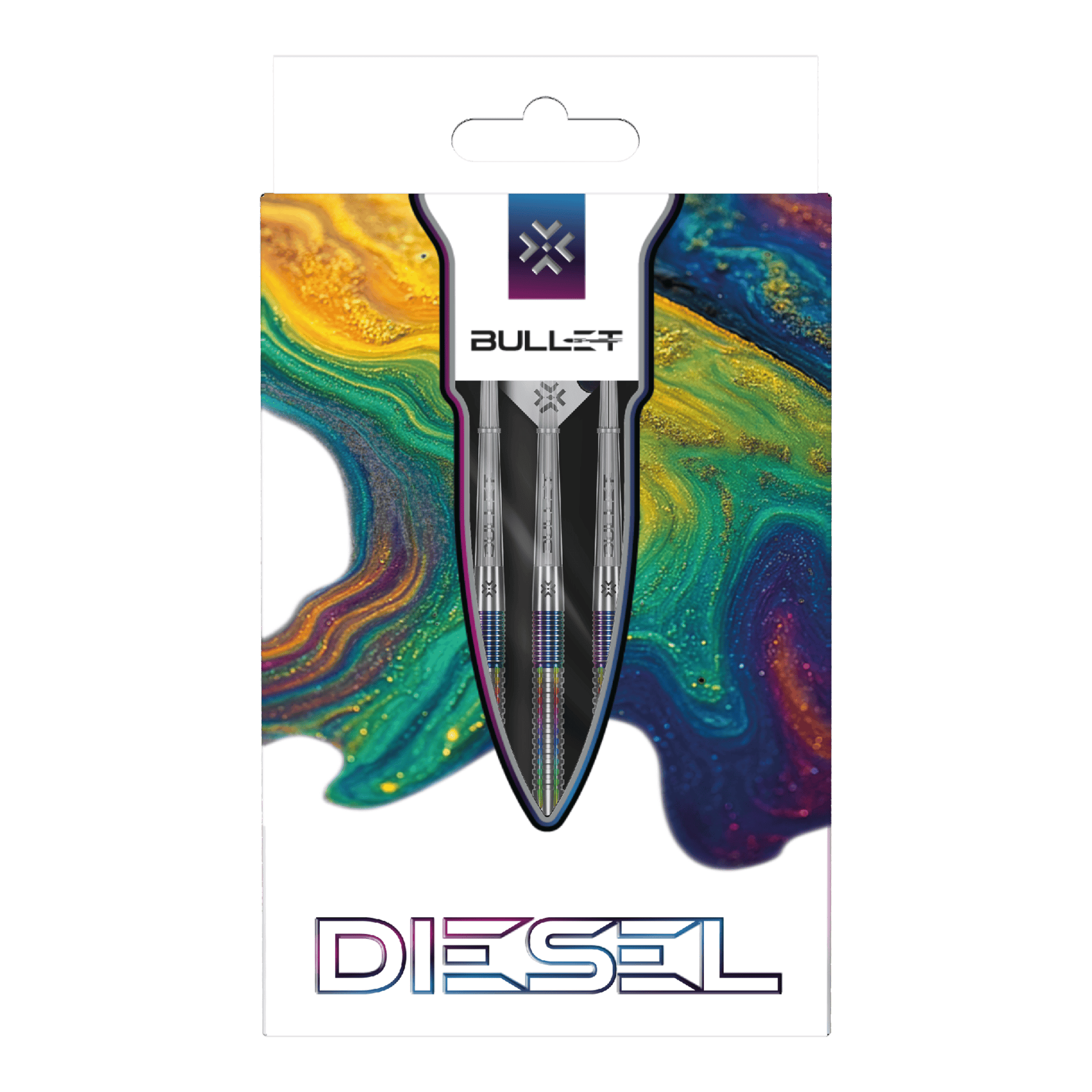 Bullet Diesel V2 soft darts - 20g Das Bild zeigt die Bullet Diesel V2 20g Soft Darts. Sie sind leicht und liegen gut in der Hand.