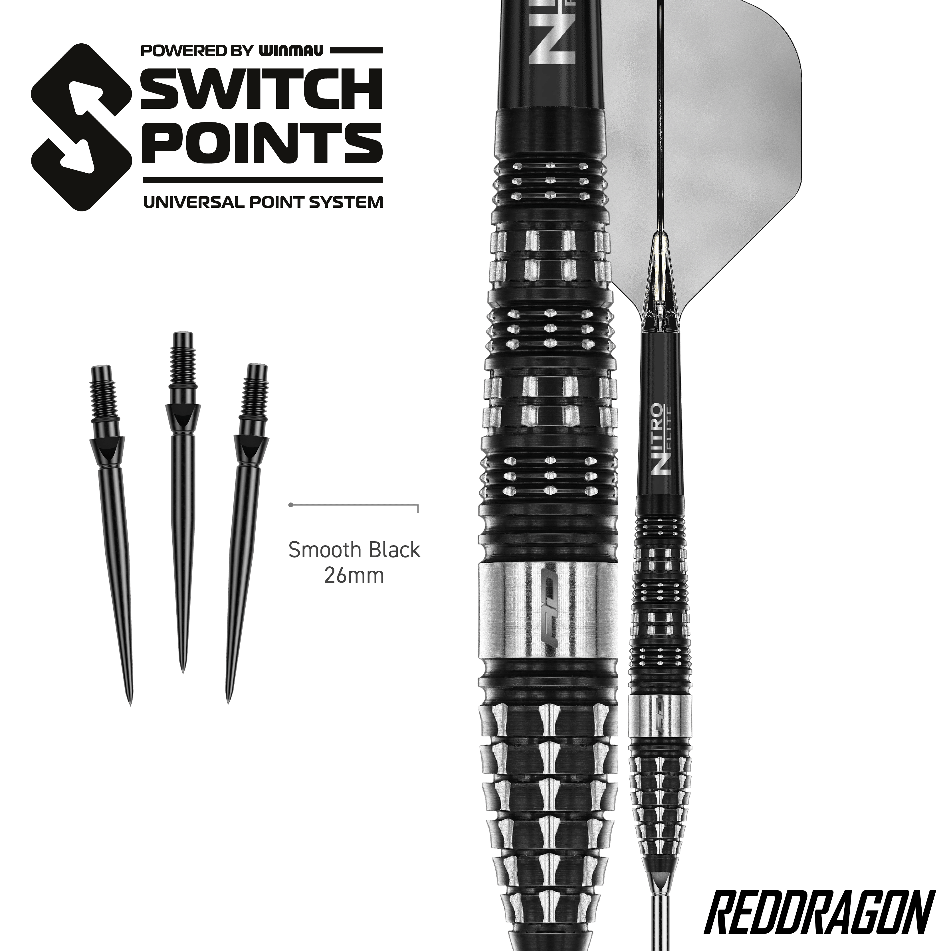 Hier sind die Red Dragon Recon Torpedo Steeldarts - 23g abgebildet. Die Steeldarts werden in einer anderen Ansicht präsentiert.