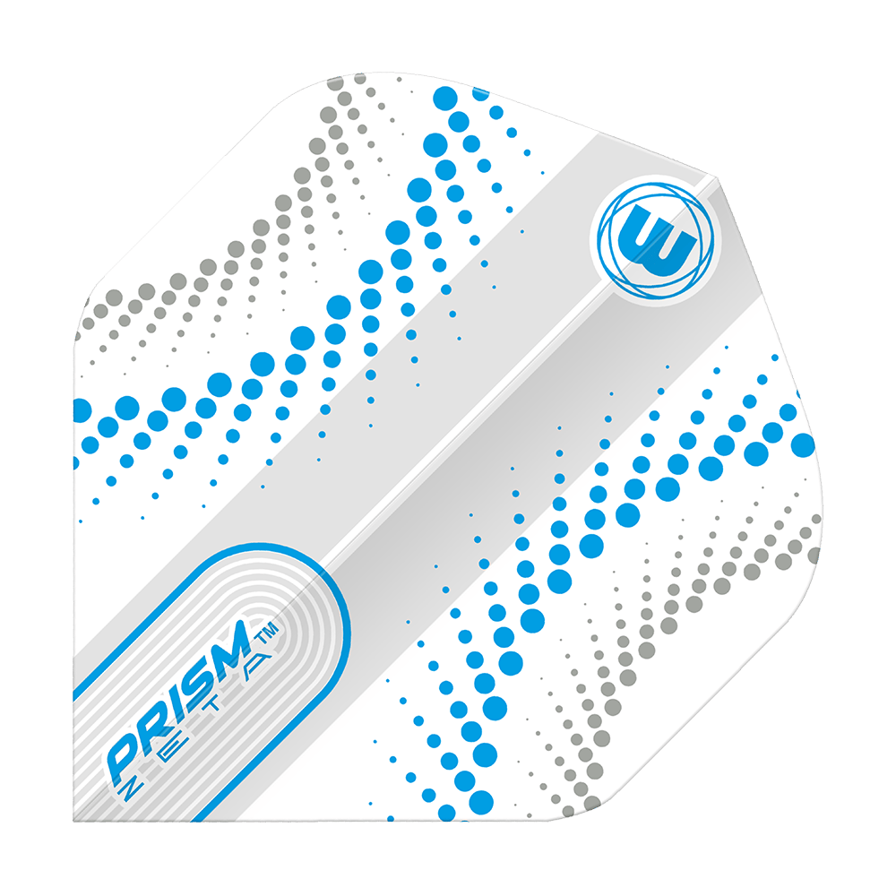 Winmau Prism Zeta Circles WhiteBlue Standard Flights