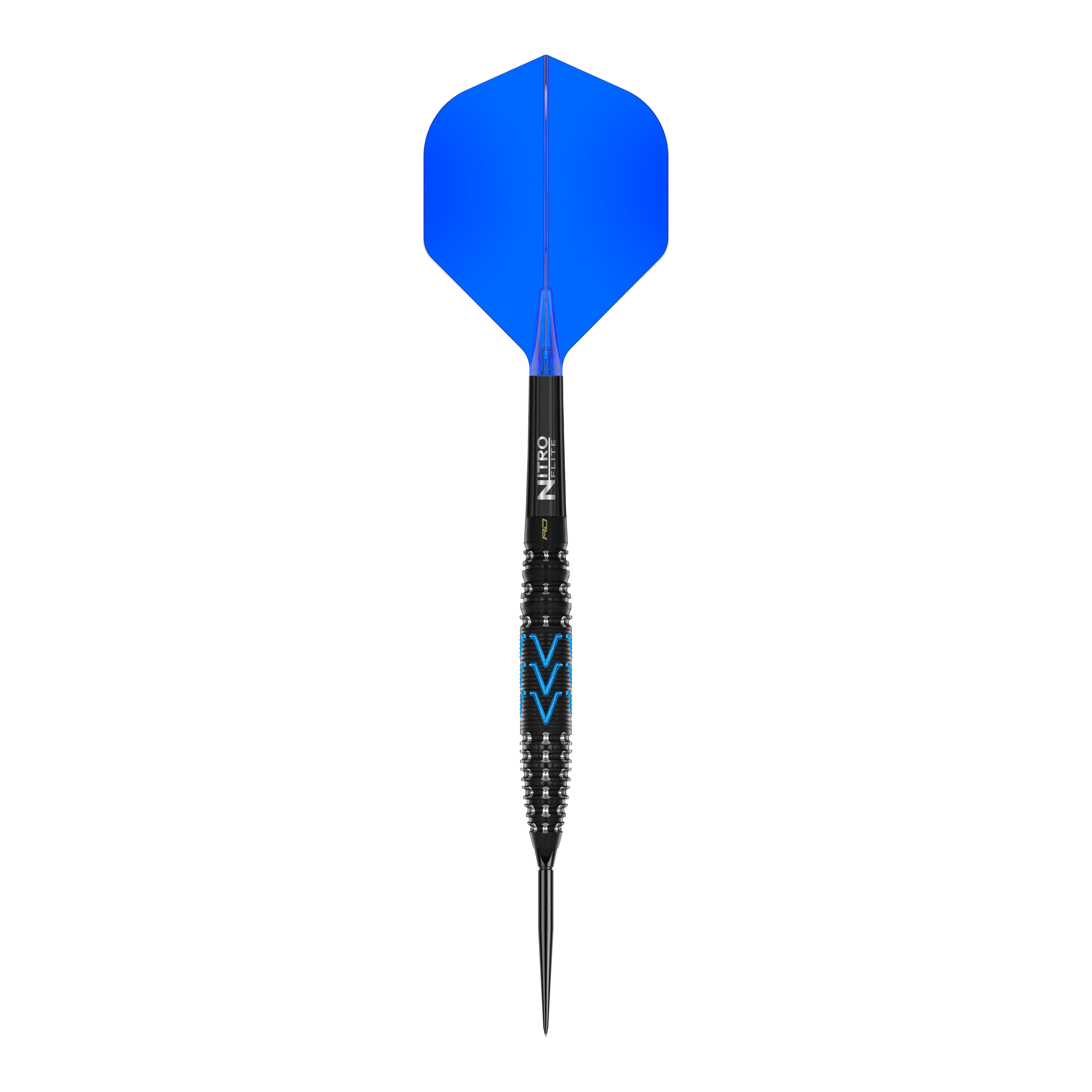 Das Bild zeigt die Red Dragon AMP Torpedo Switch Point Steeldarts. Dies sind hochwertige Steeldarts mit spezieller Torpedo-Form.