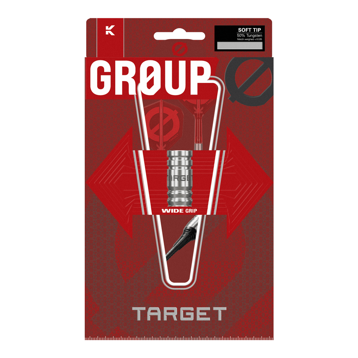 Target Group O 12 Softdarts Das Bild zeigt Target Group O 12 Softdarts. Die Komponenten sind vertraut angeordnet.
