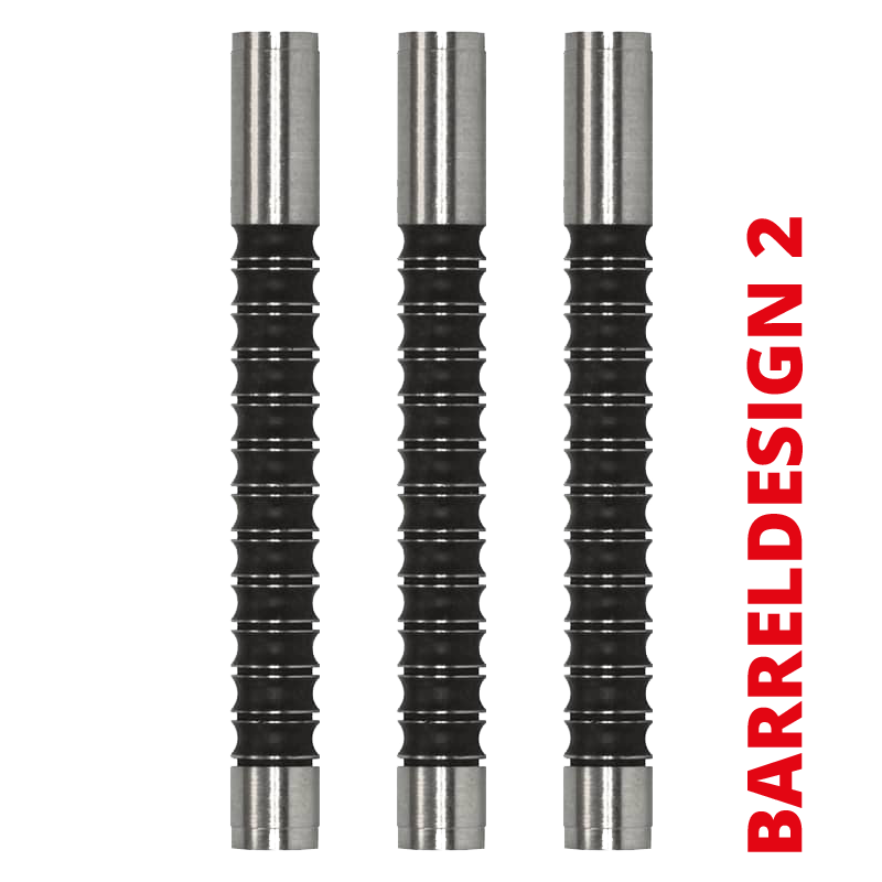 Das Produkt ist der McDart Super Grip Long 90% Tungsten Softdart-Barrel. Es handelt sich um ein längliches und griffiges Dart-Barrel.