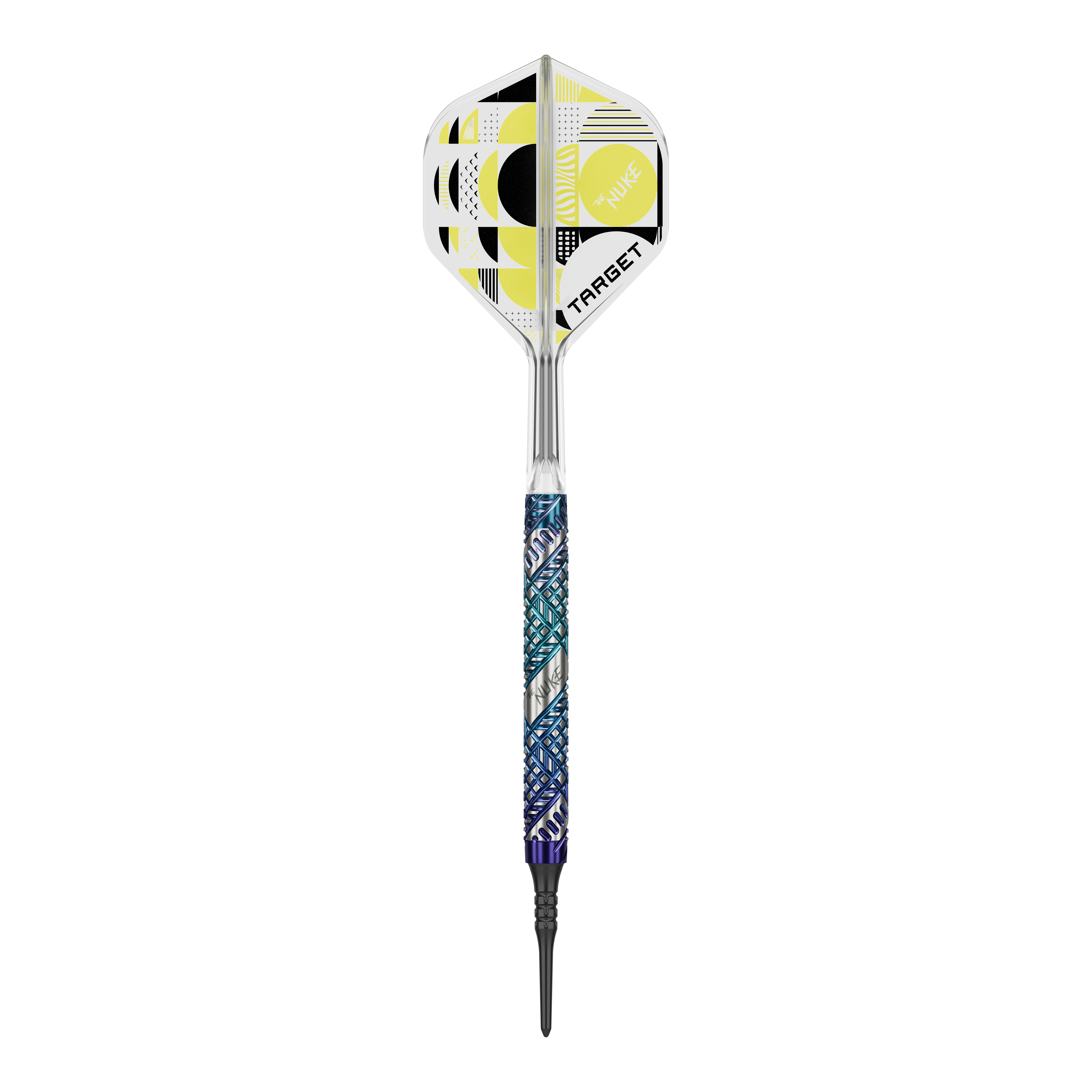 Target Luke Littler Edge Soft Darts - 19g Das Bild zeigt die Target Luke Littler Edge Softdarts - 19g. Diese Softdarts sind für präzises und professionelles Dartspiel konzipiert.