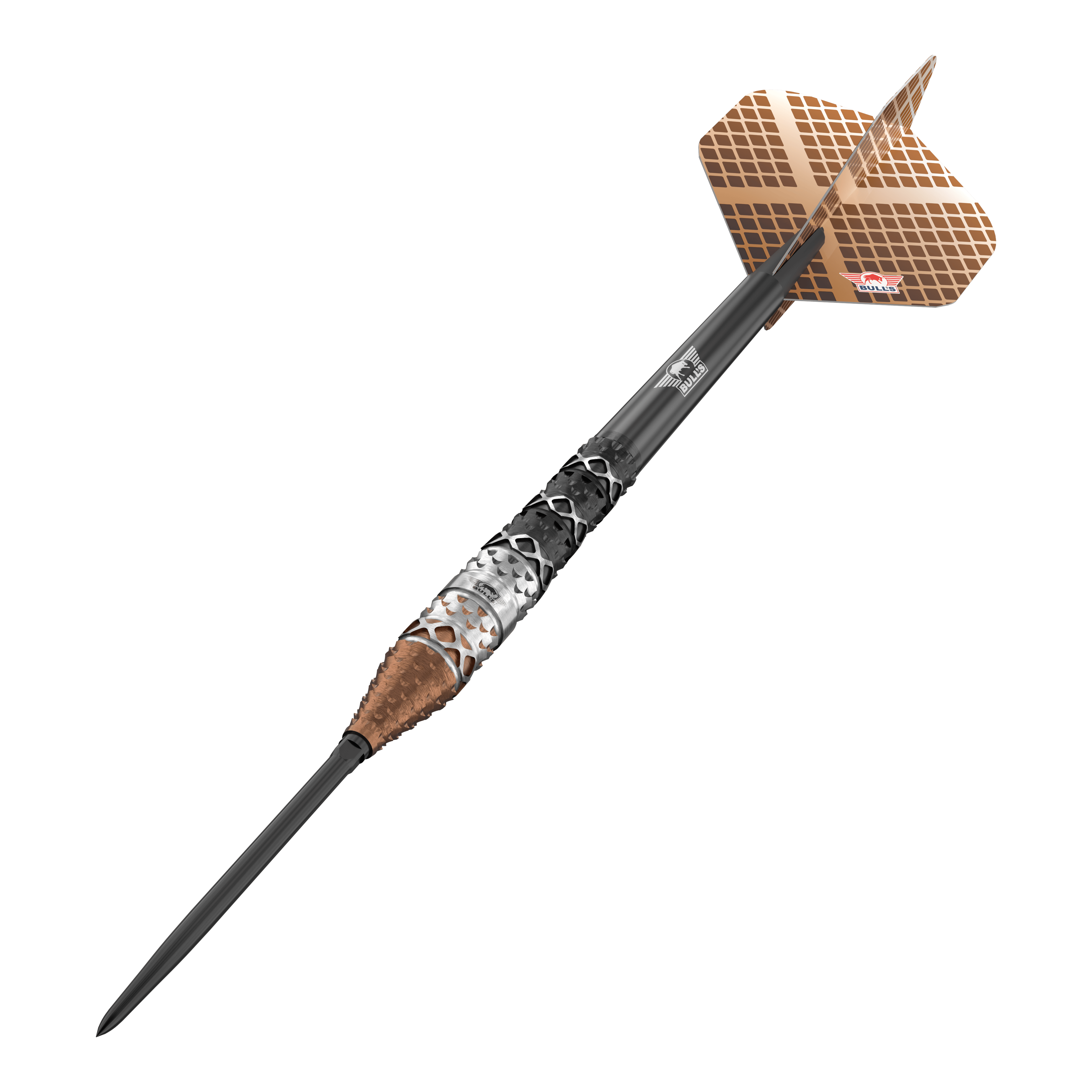 Bulls NL Max Hopp 95% Convertible Points Steeldarts Abgebildet sind die Bulls NL Max Hopp 95% Convertible Points Steeldarts mit innovativem Spitzenwechsel-System. Das Produkt besticht durch Präzision und modernes Design.
