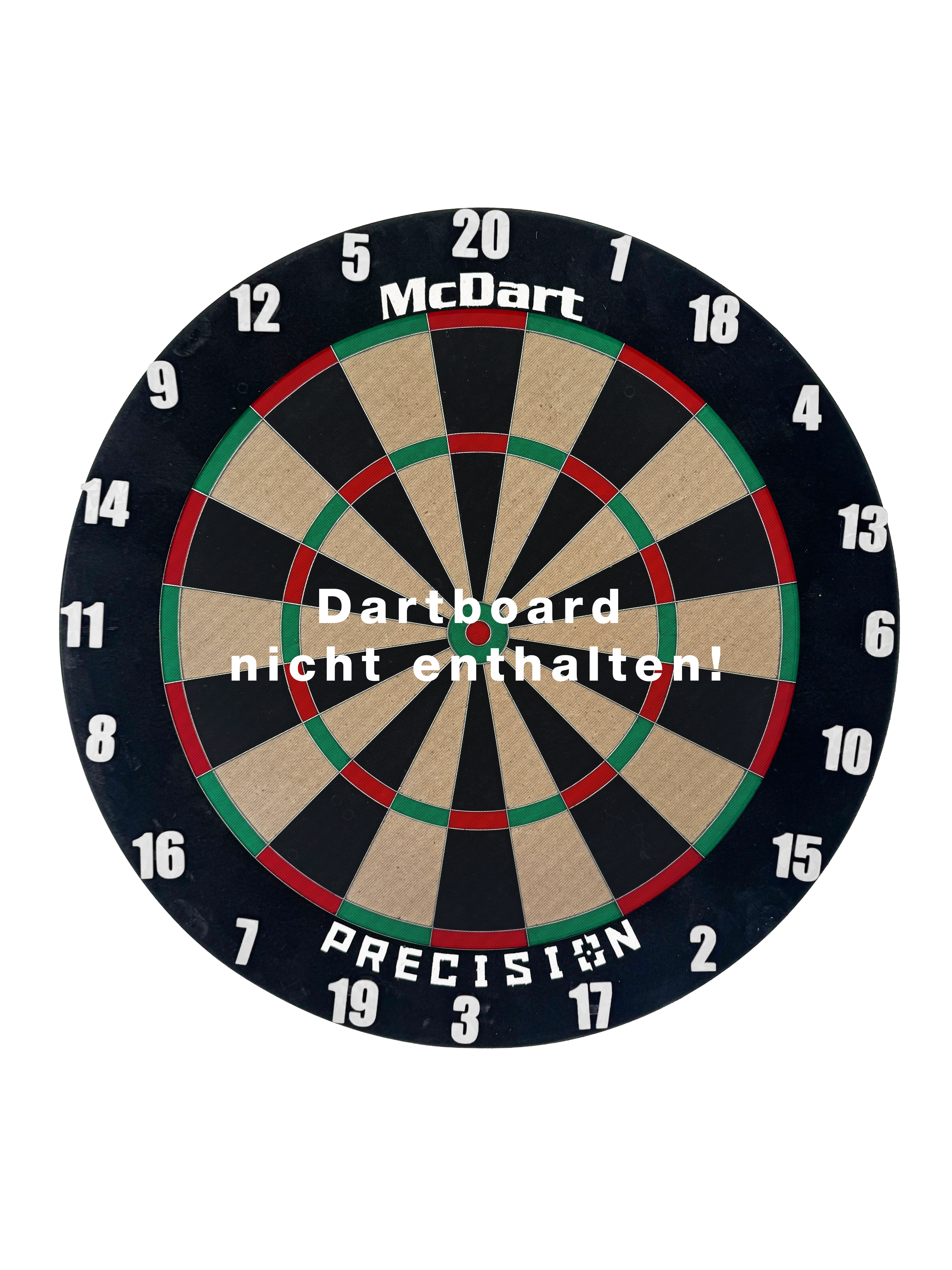 McDart Dartboard Number Rings / Number Ring Classic Das Classic Weiß Board ist auf diesem Bild abgebildet. Es hat eine schlichte, weiße Oberfläche.